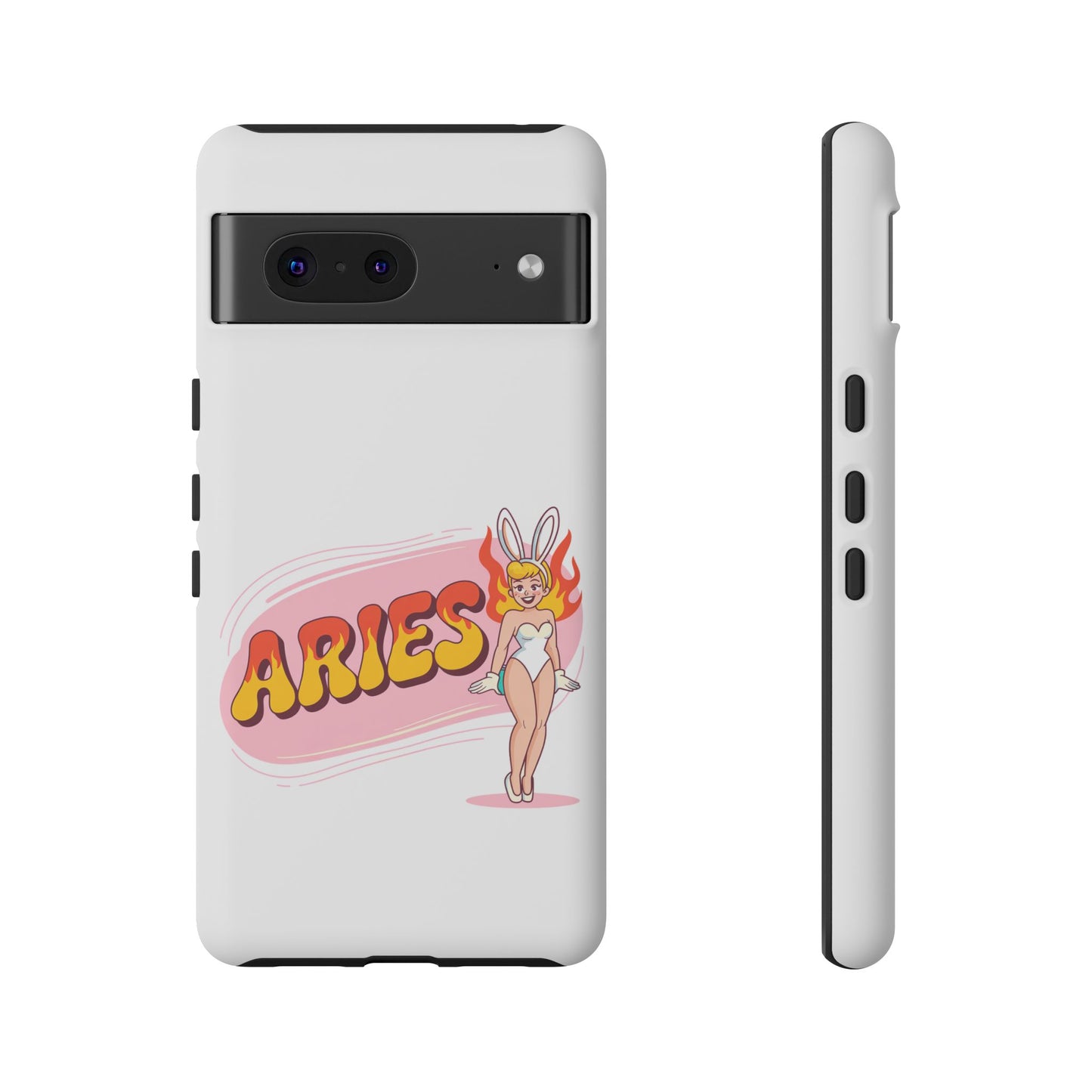 “ARIES” Cute Bunny Phone Case, Tough Phone Cover, Retro Style Case