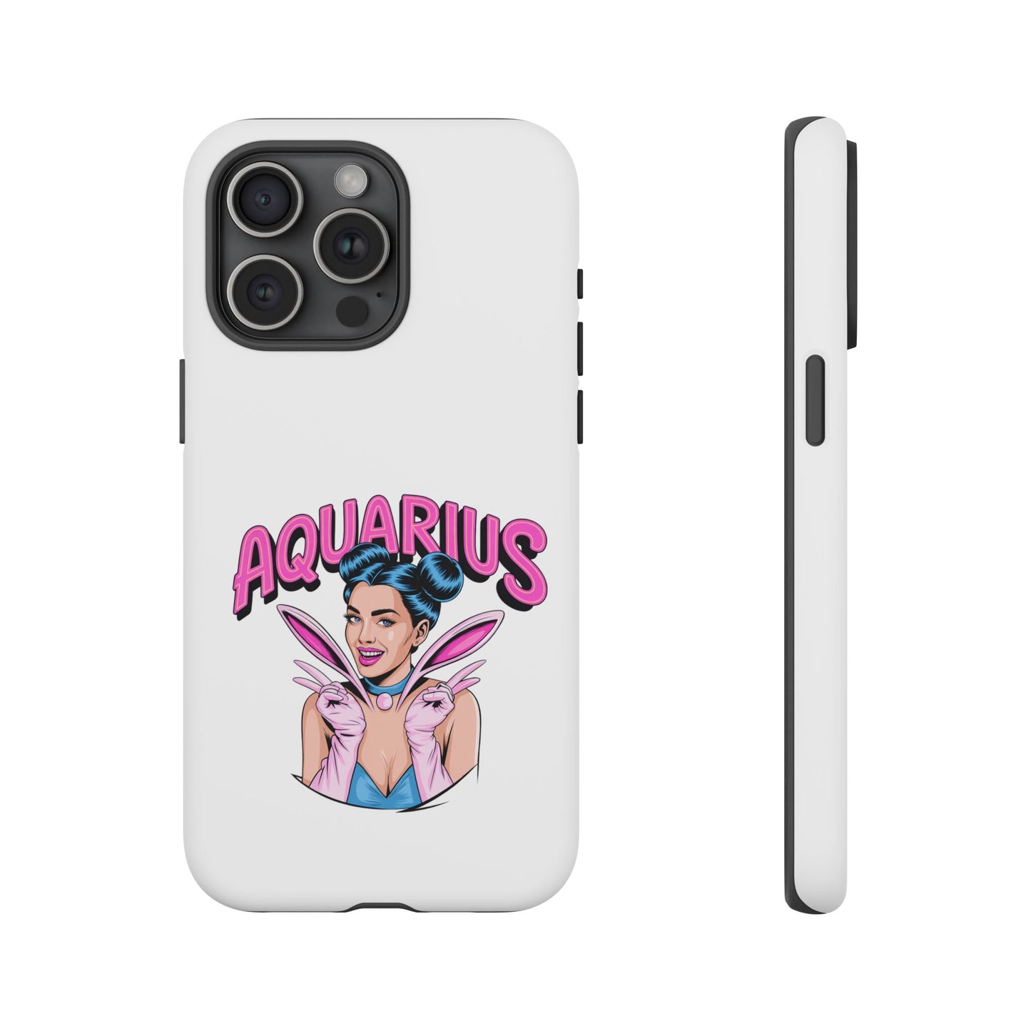 “AQUARIUS” Phone Case with Retro Look