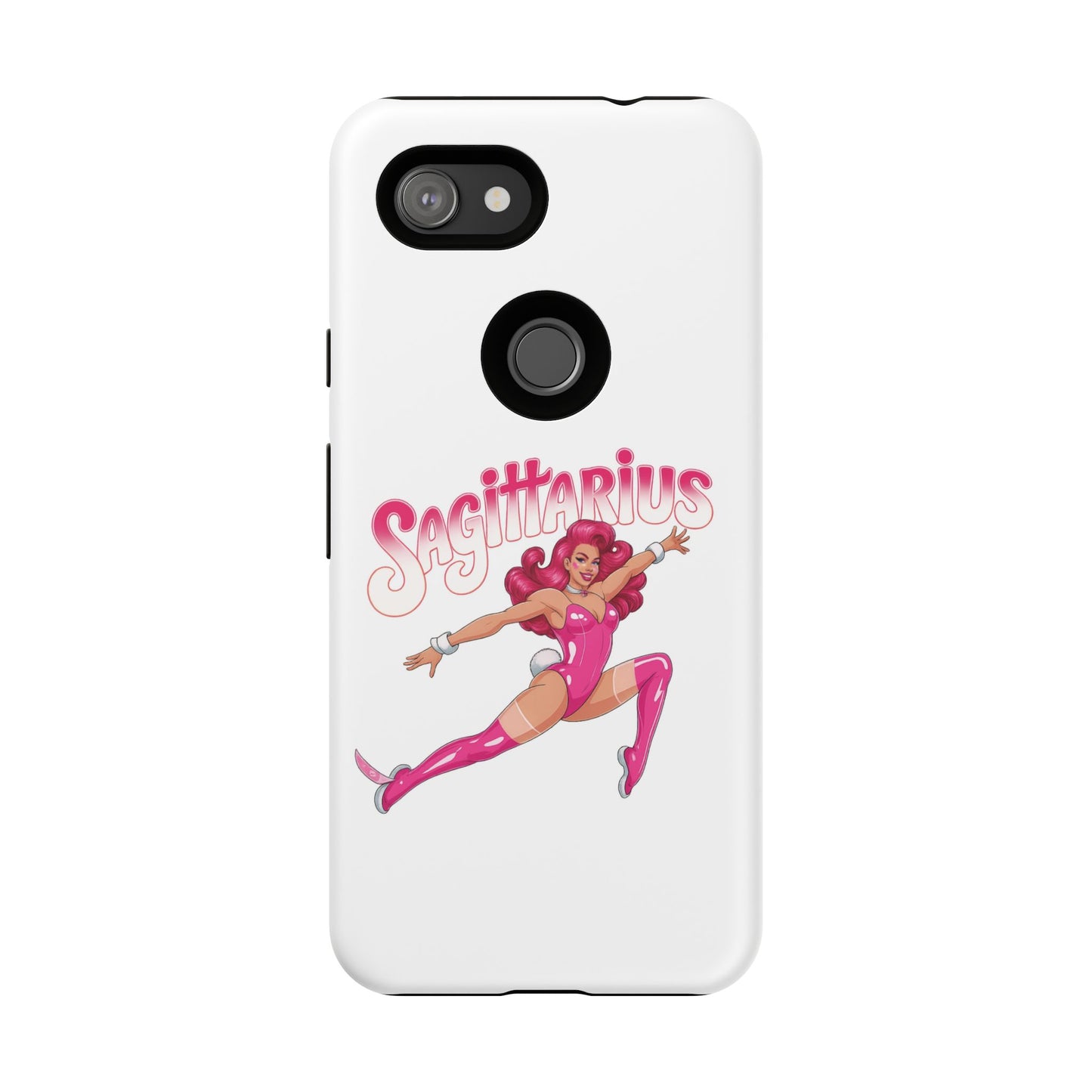 “Sagittarius” phone case Pink Dollar Bill Woman Bunny Costume