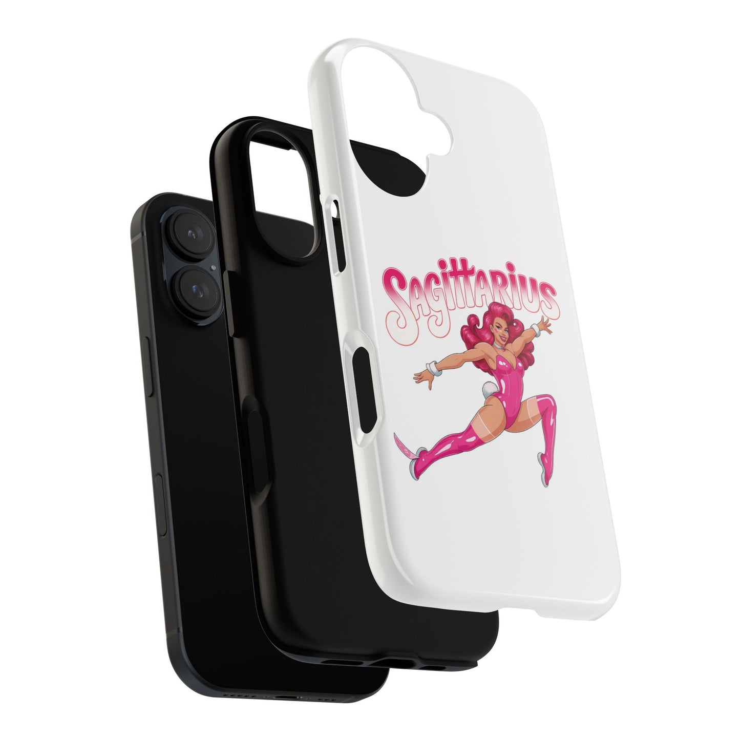 “Sagittarius” phone case Pink Dollar Bill Woman Bunny Costume