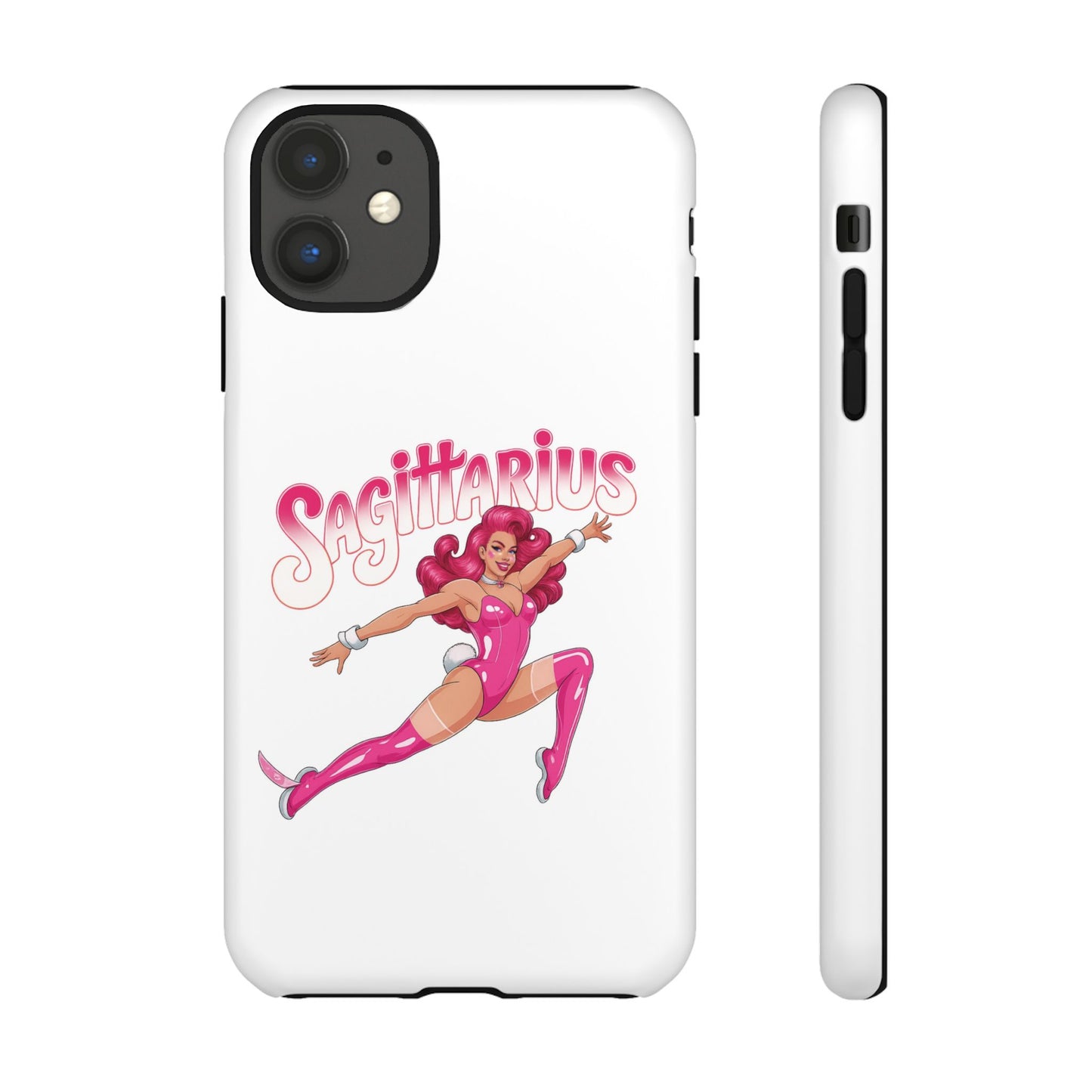 “Sagittarius” phone case Pink Dollar Bill Woman Bunny Costume