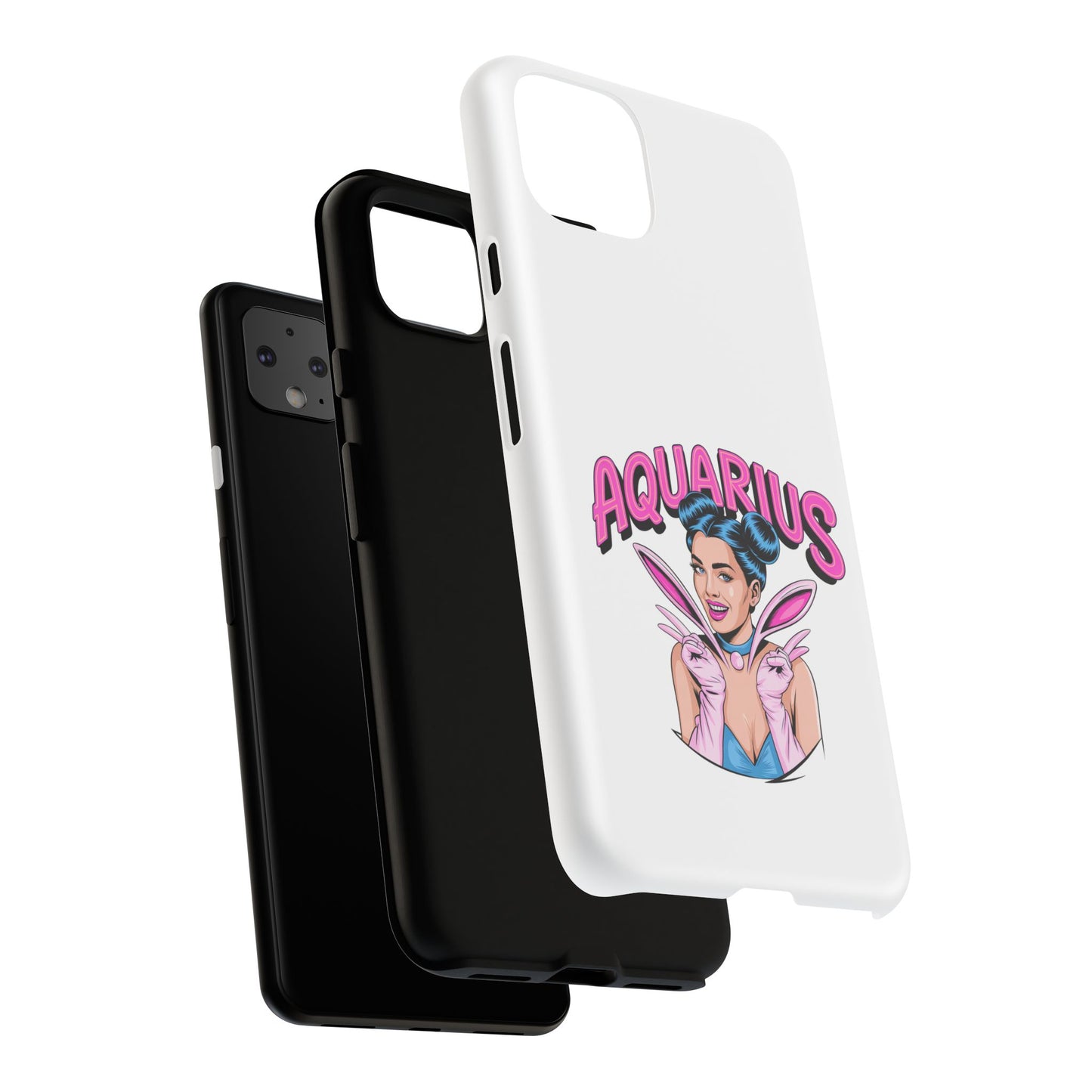“AQUARIUS” Phone Case with Retro Look