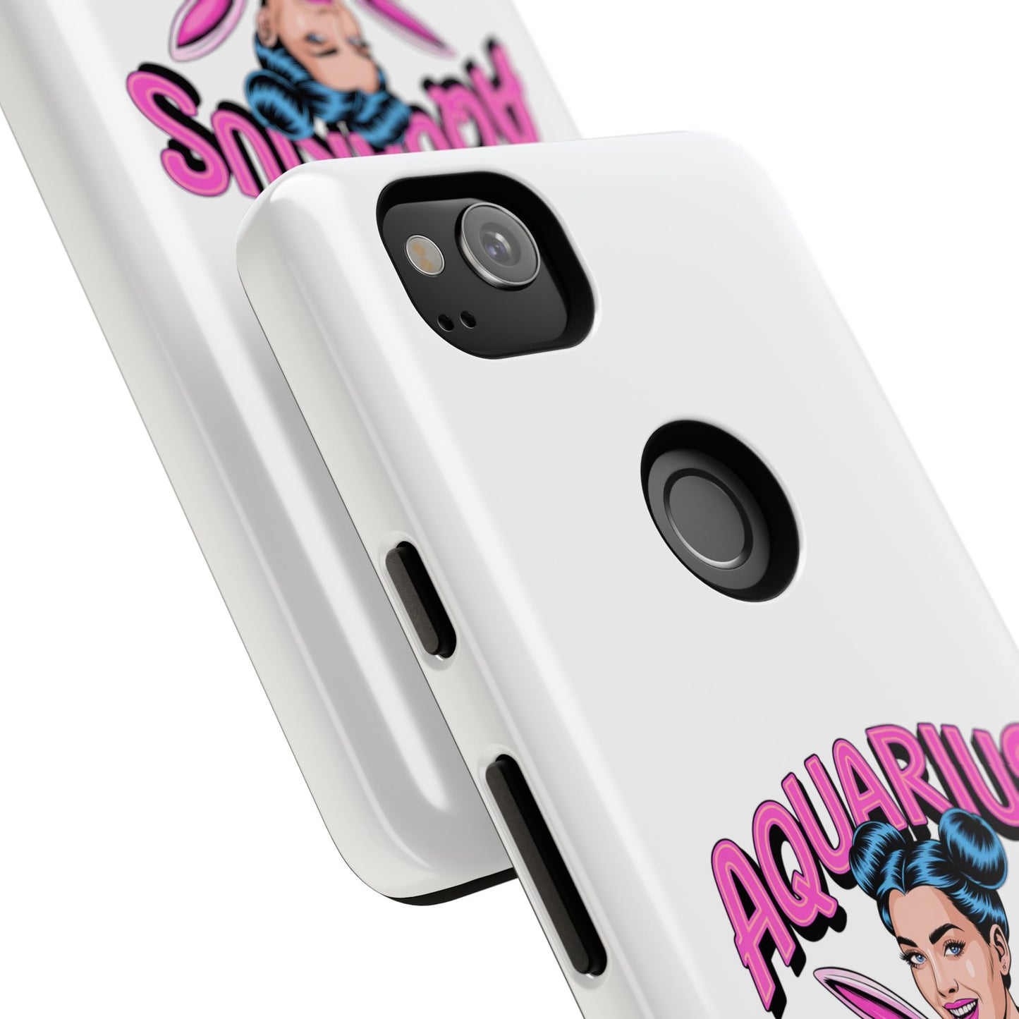“AQUARIUS” Phone Case with Retro Look