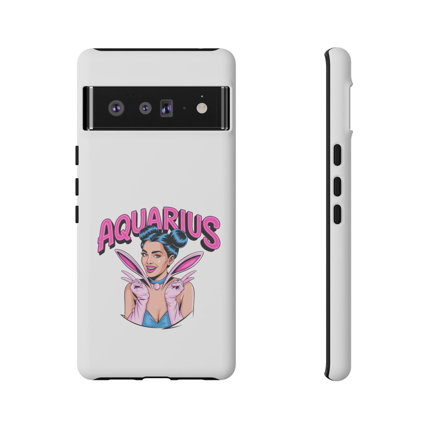 “AQUARIUS” Phone Case with Retro Look