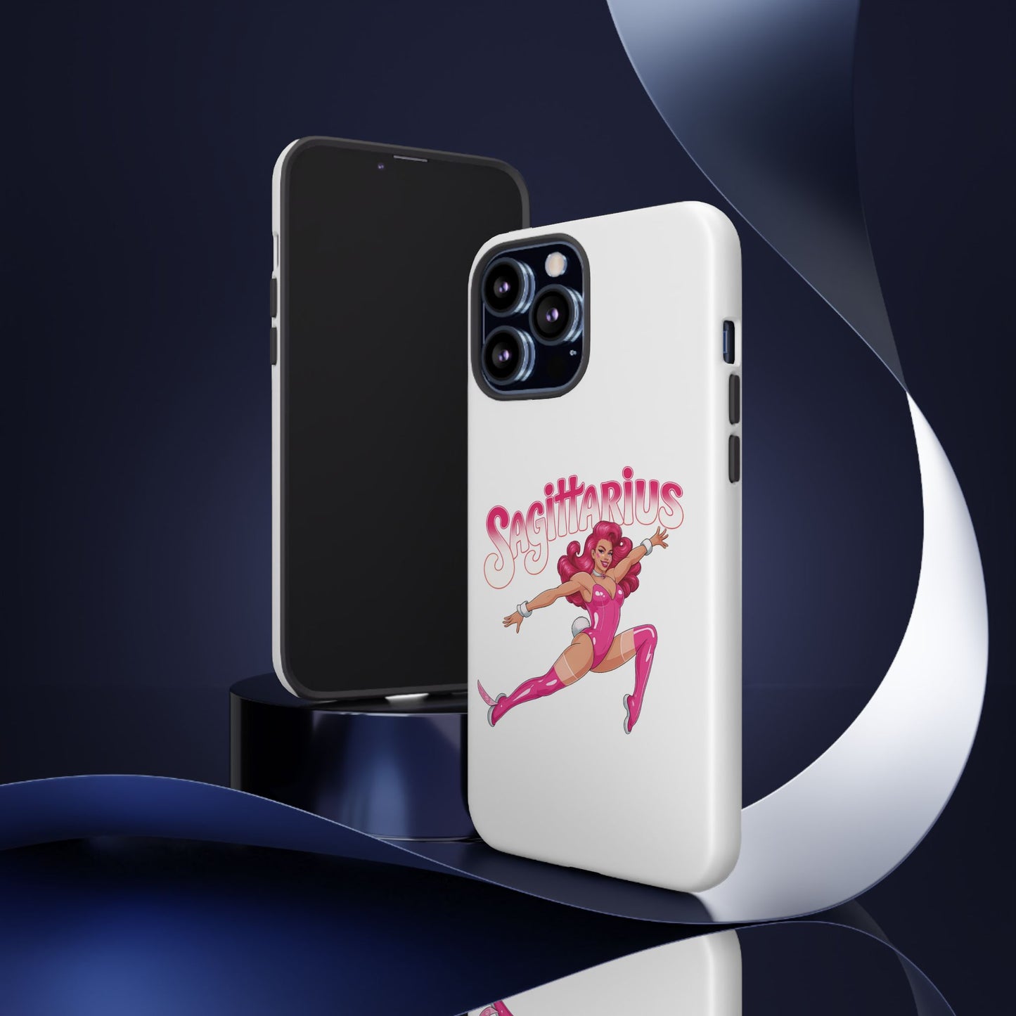 “Sagittarius” phone case Pink Dollar Bill Woman Bunny Costume