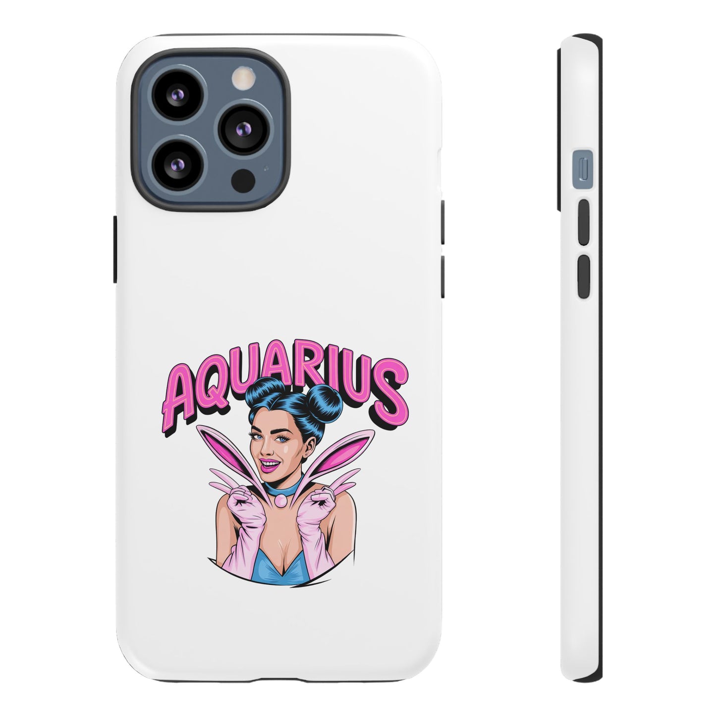 “AQUARIUS” Phone Case with Retro Look