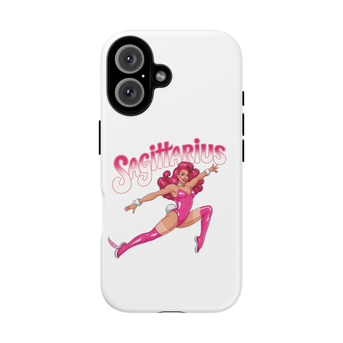 “Sagittarius” phone case Pink Dollar Bill Woman Bunny Costume