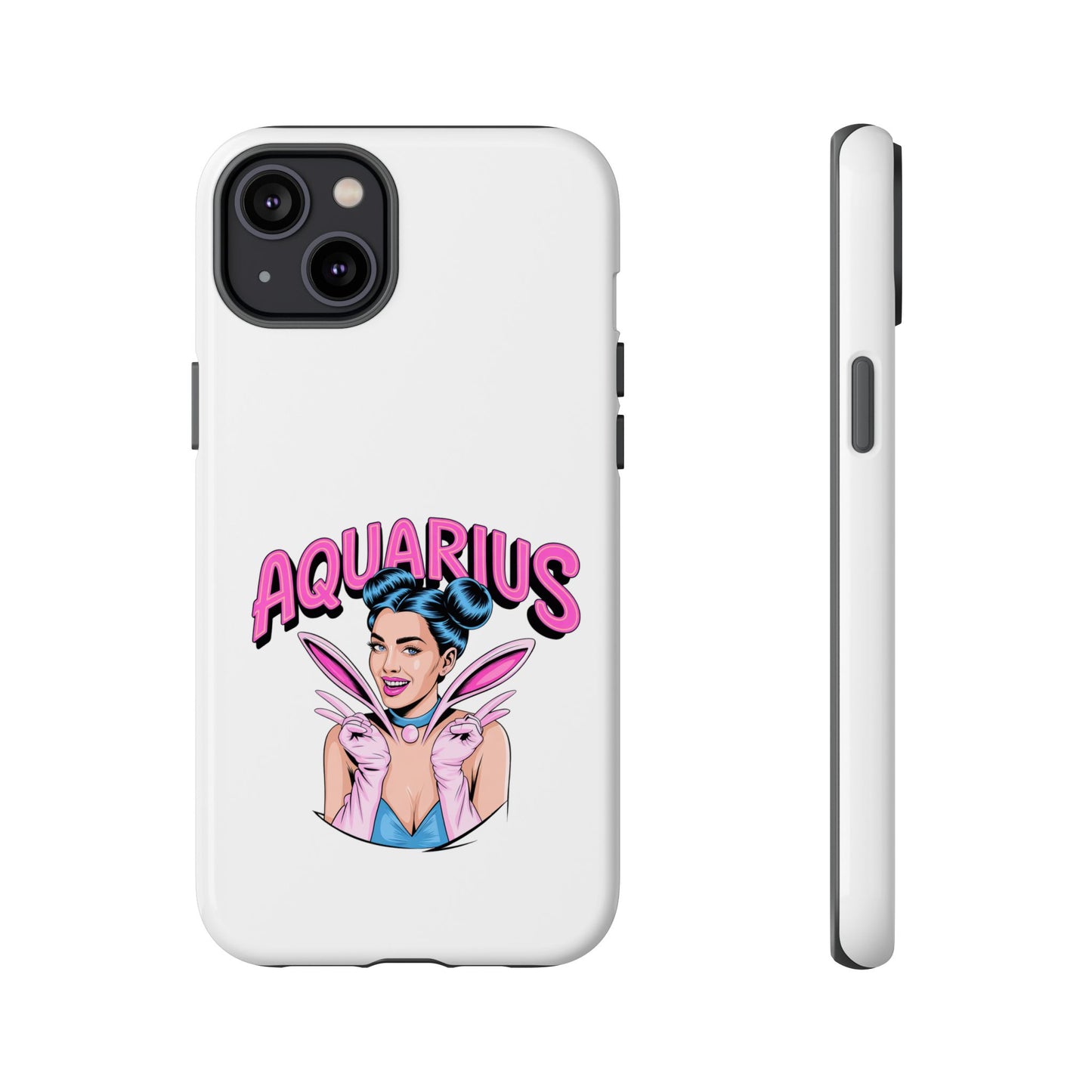 “AQUARIUS” Phone Case with Retro Look