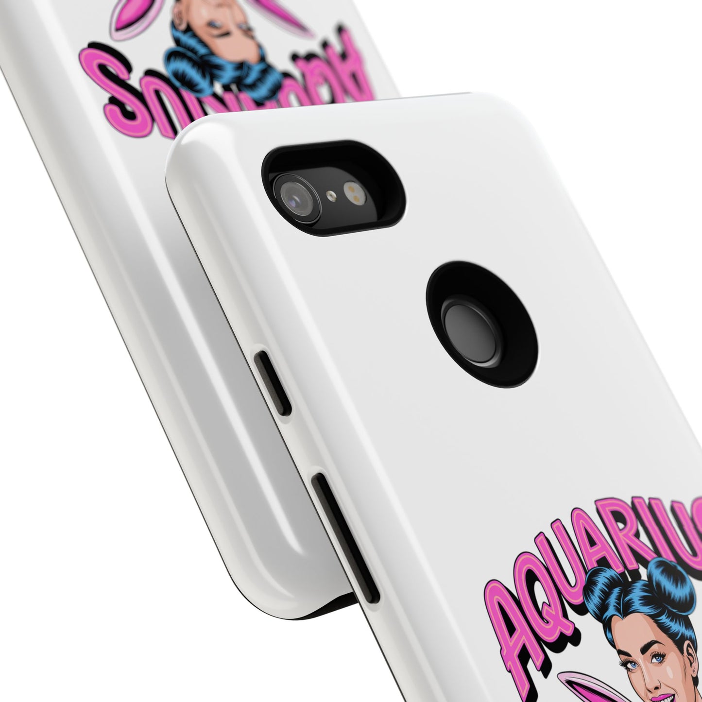 “AQUARIUS” Phone Case with Retro Look