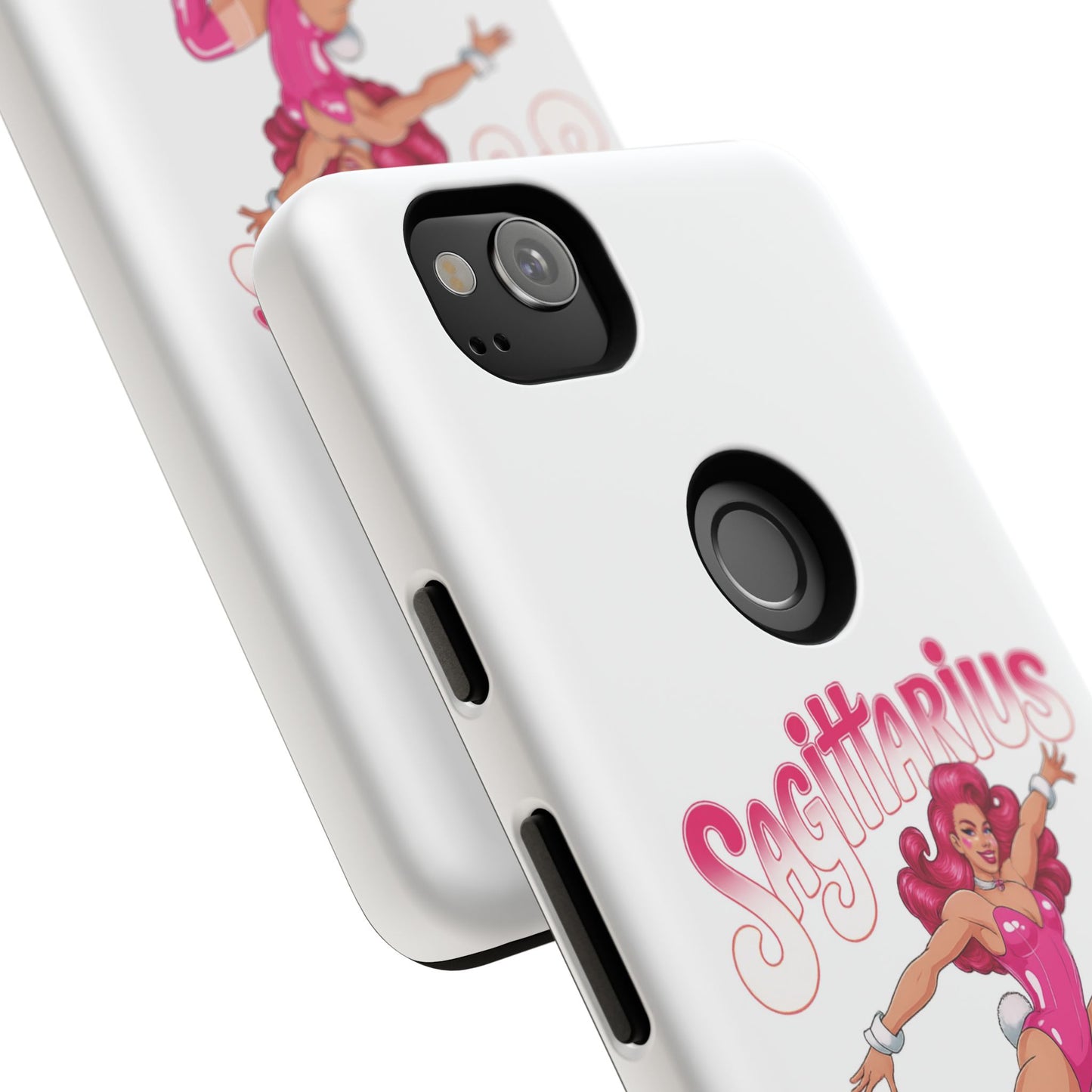 “Sagittarius” phone case Pink Dollar Bill Woman Bunny Costume