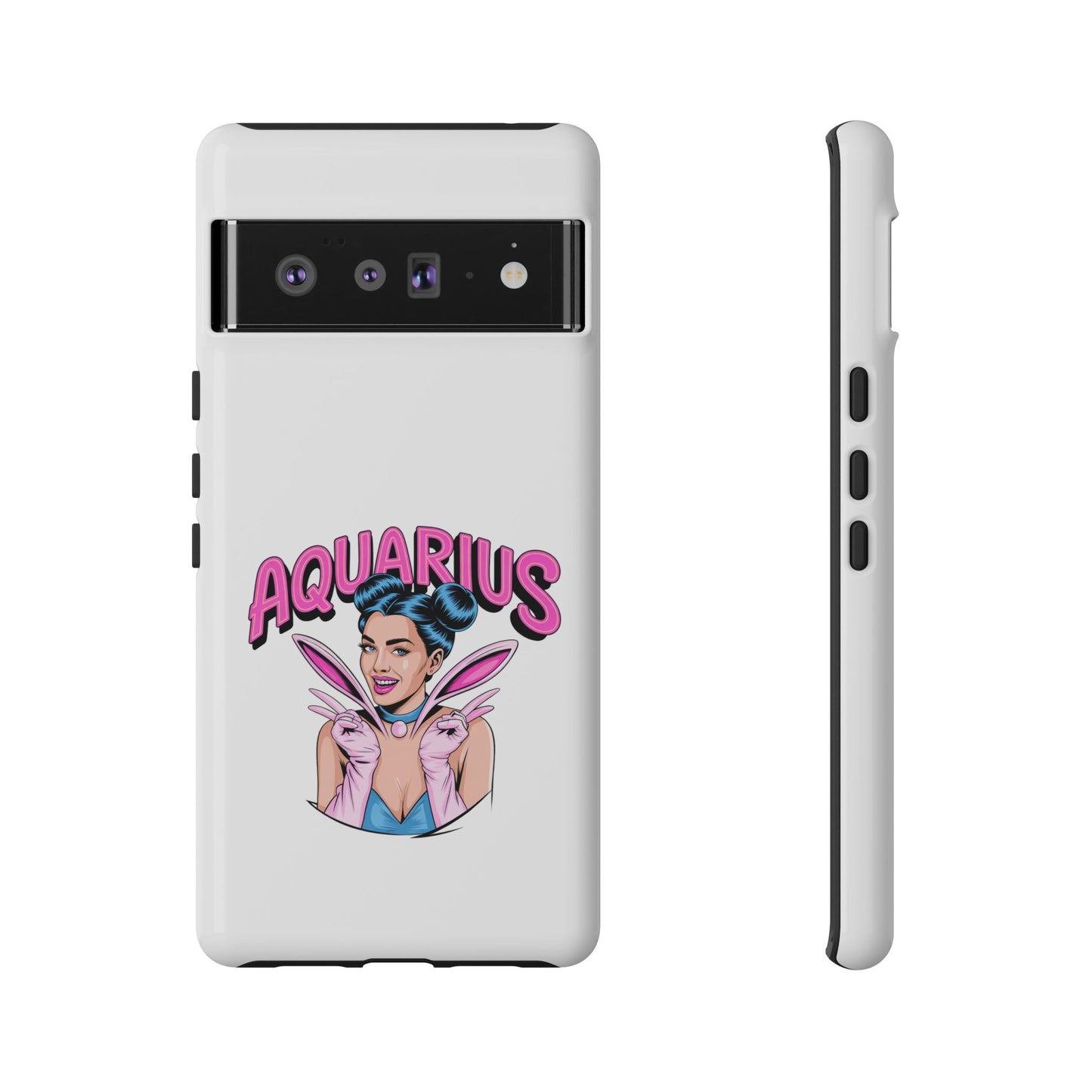 “AQUARIUS” Phone Case with Retro Look