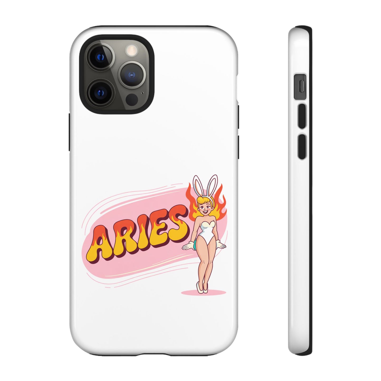 “ARIES” Cute Bunny Phone Case, Tough Phone Cover, Retro Style Case