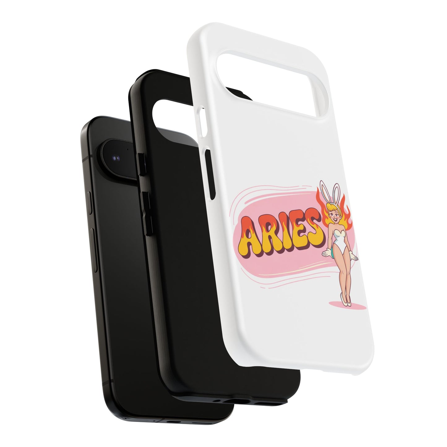 “ARIES” Cute Bunny Phone Case, Tough Phone Cover, Retro Style Case