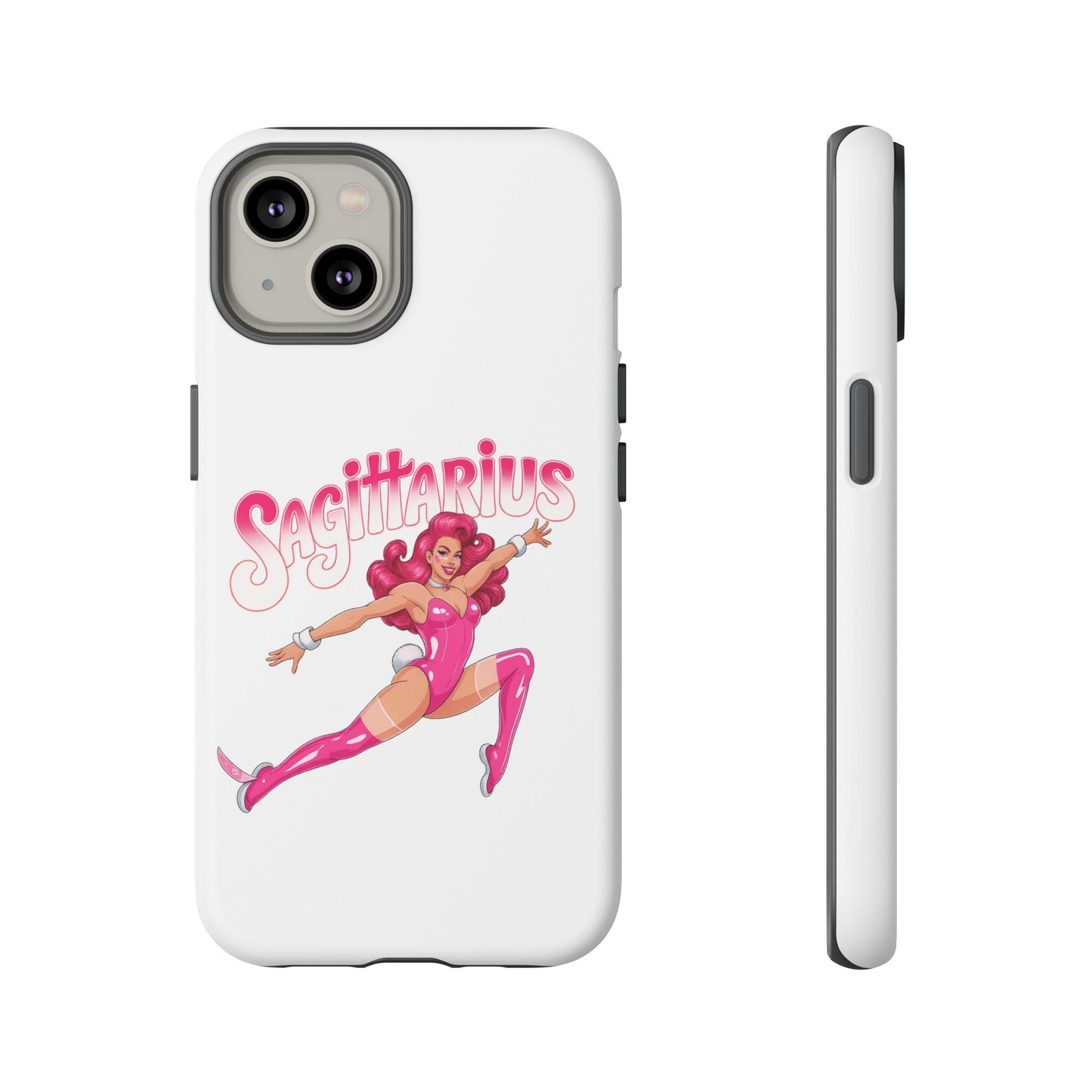 “Sagittarius” phone case Pink Dollar Bill Woman Bunny Costume