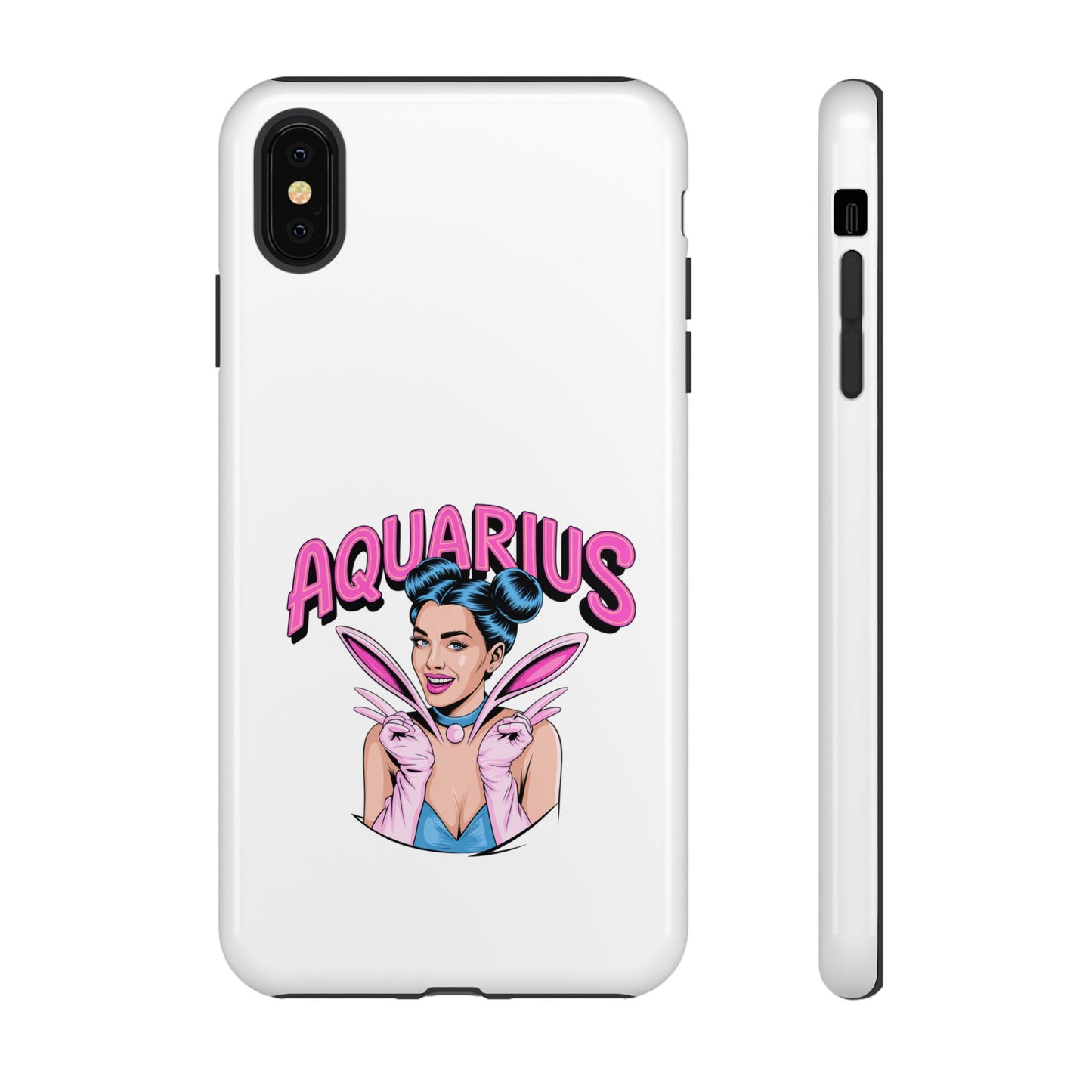“AQUARIUS” Phone Case with Retro Look