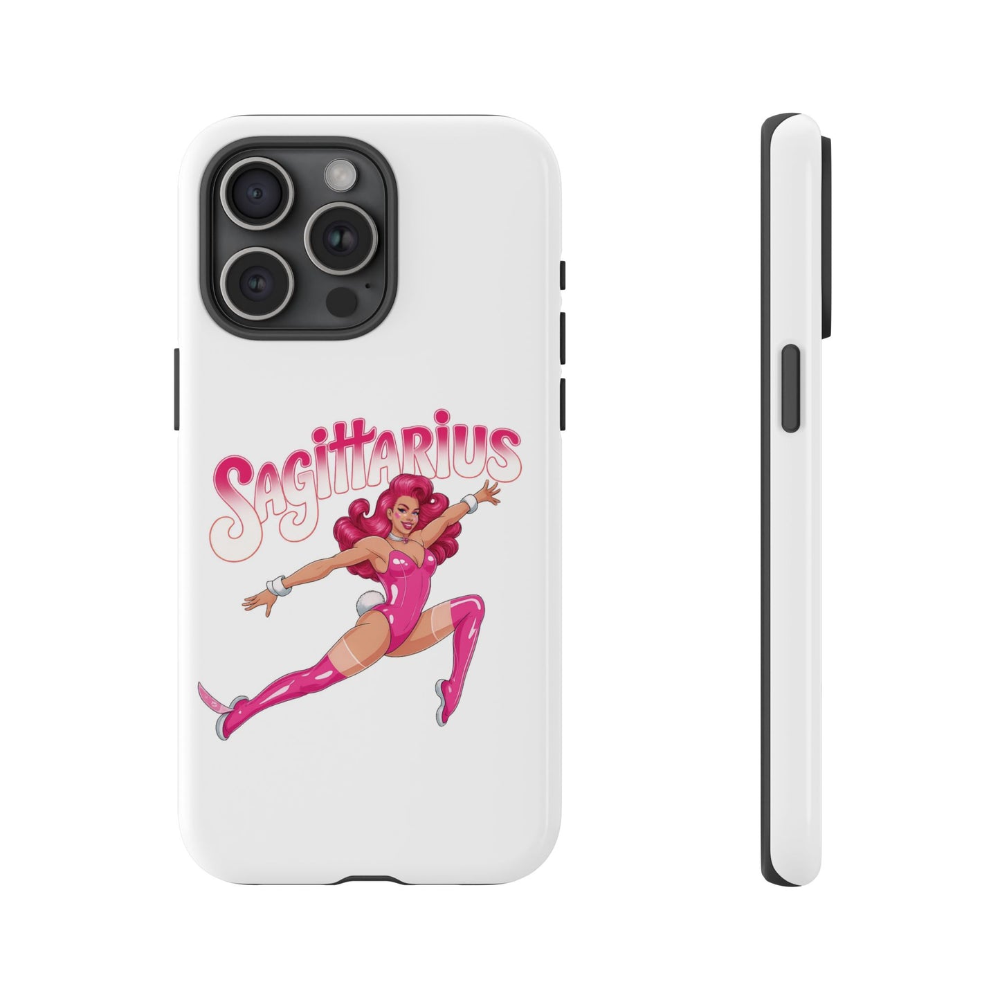 “Sagittarius” phone case Pink Dollar Bill Woman Bunny Costume
