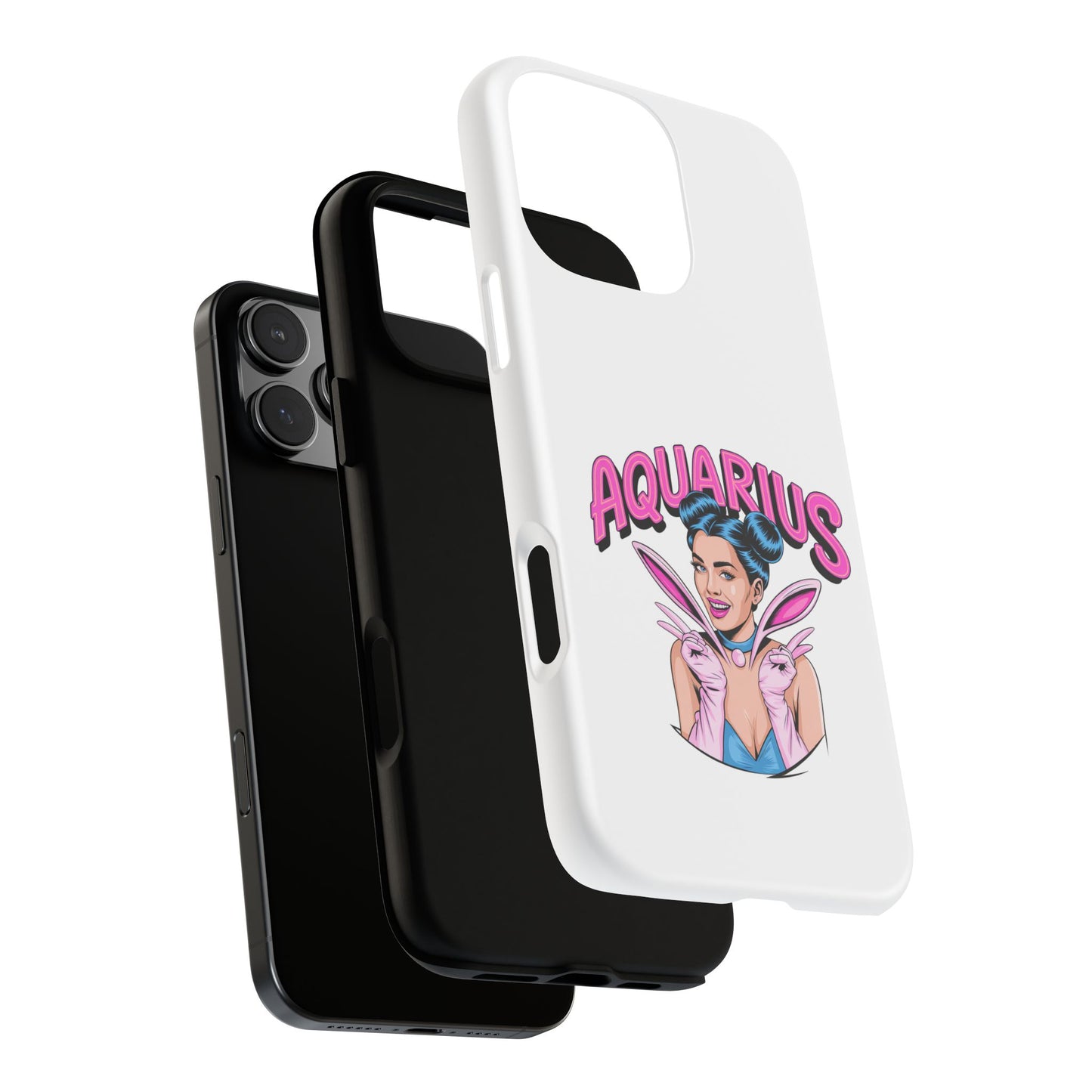 “AQUARIUS” Phone Case with Retro Look
