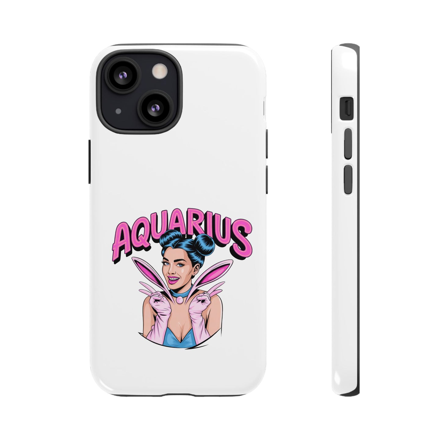 “AQUARIUS” Phone Case with Retro Look