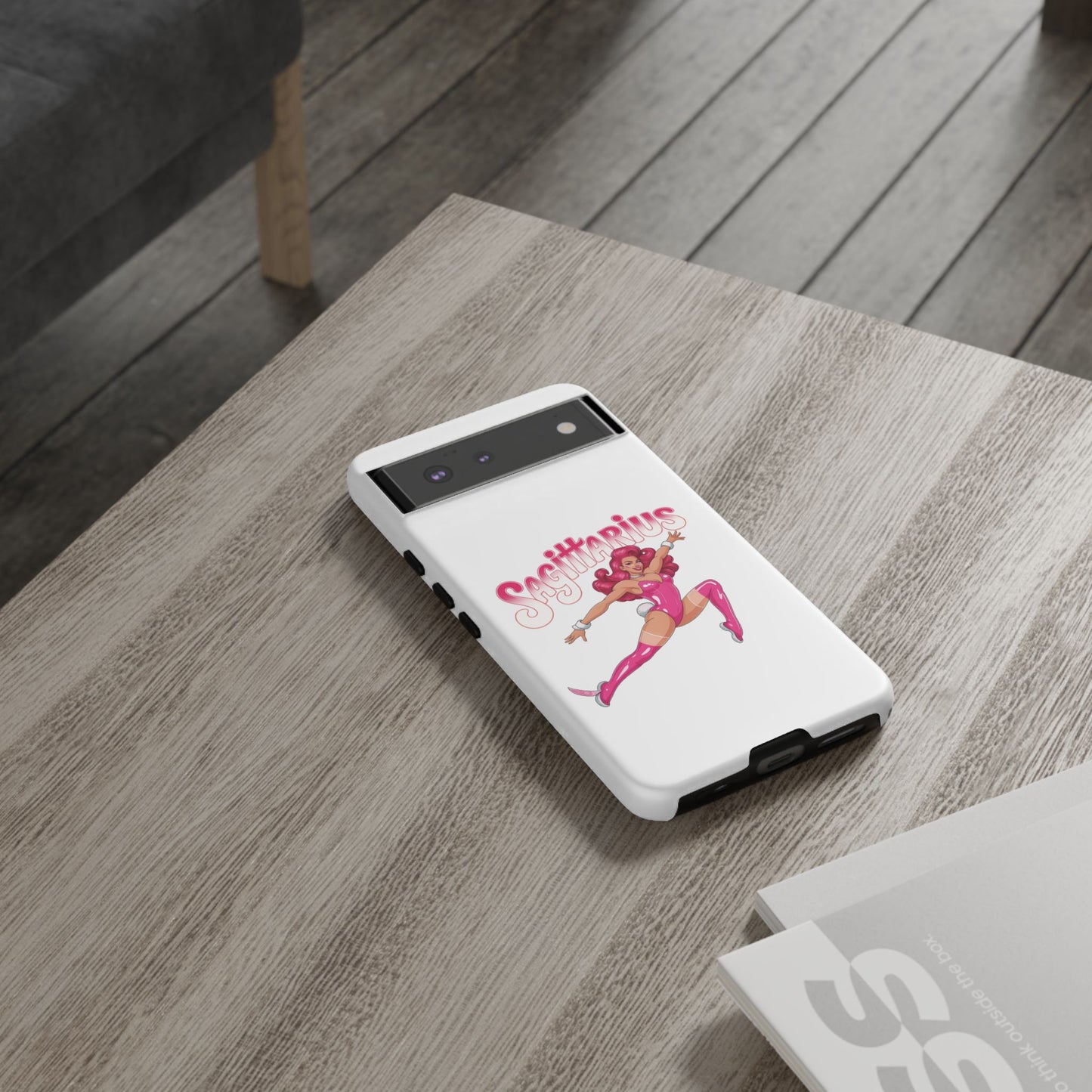 “Sagittarius” phone case Pink Dollar Bill Woman Bunny Costume