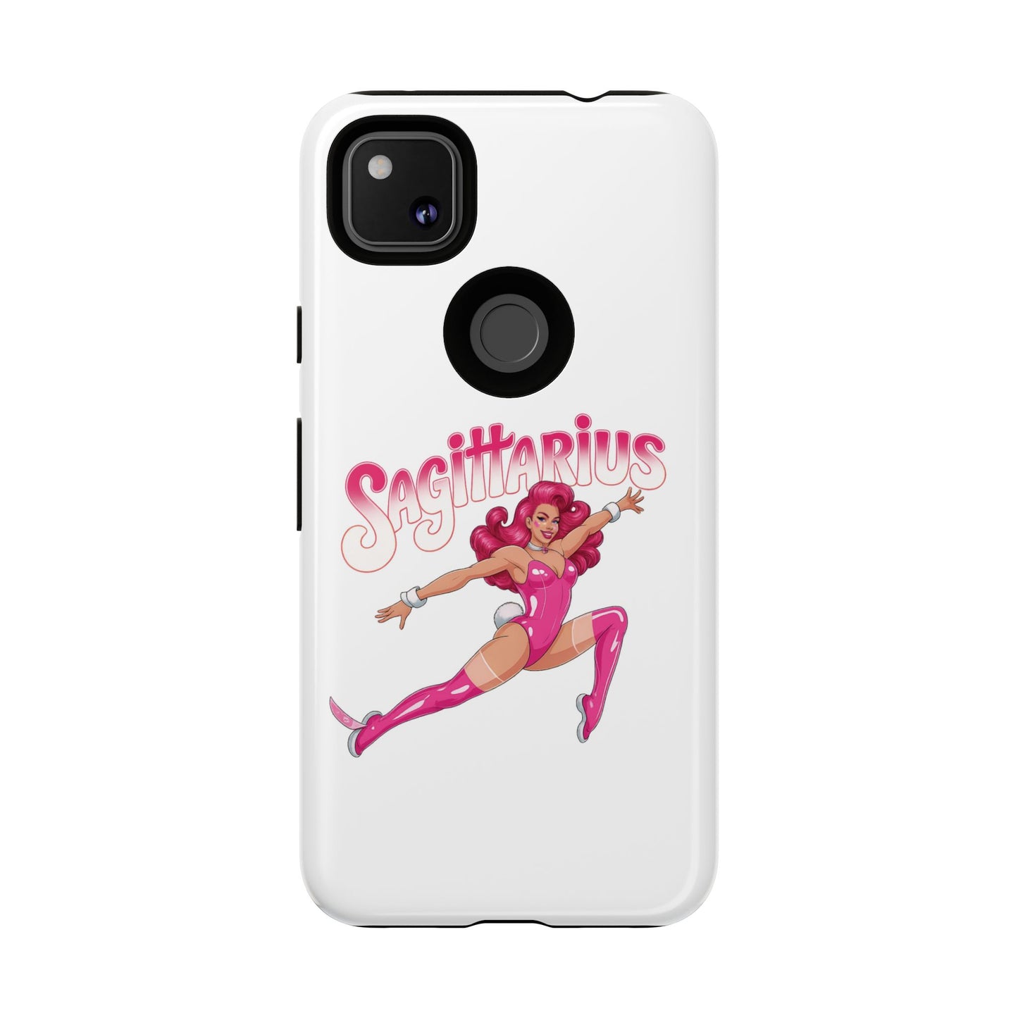 “Sagittarius” phone case Pink Dollar Bill Woman Bunny Costume