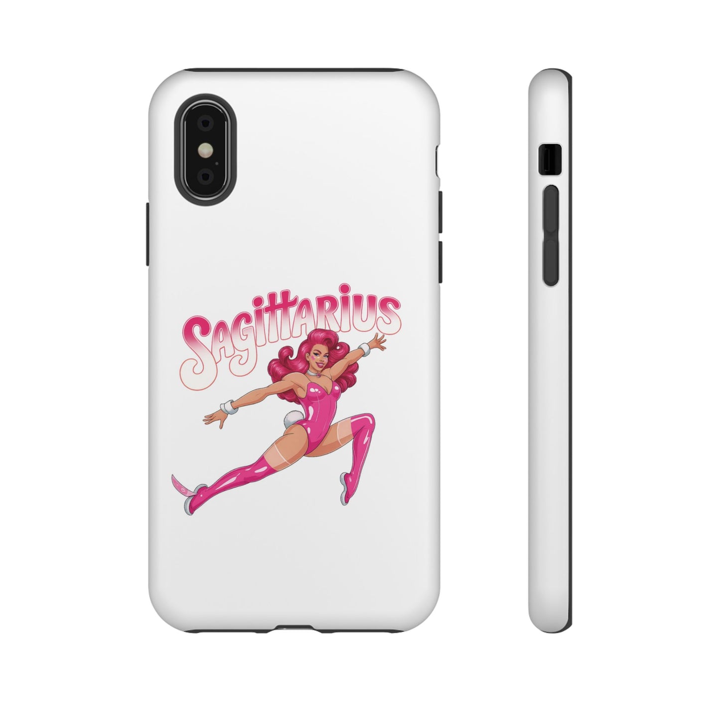 “Sagittarius” phone case Pink Dollar Bill Woman Bunny Costume