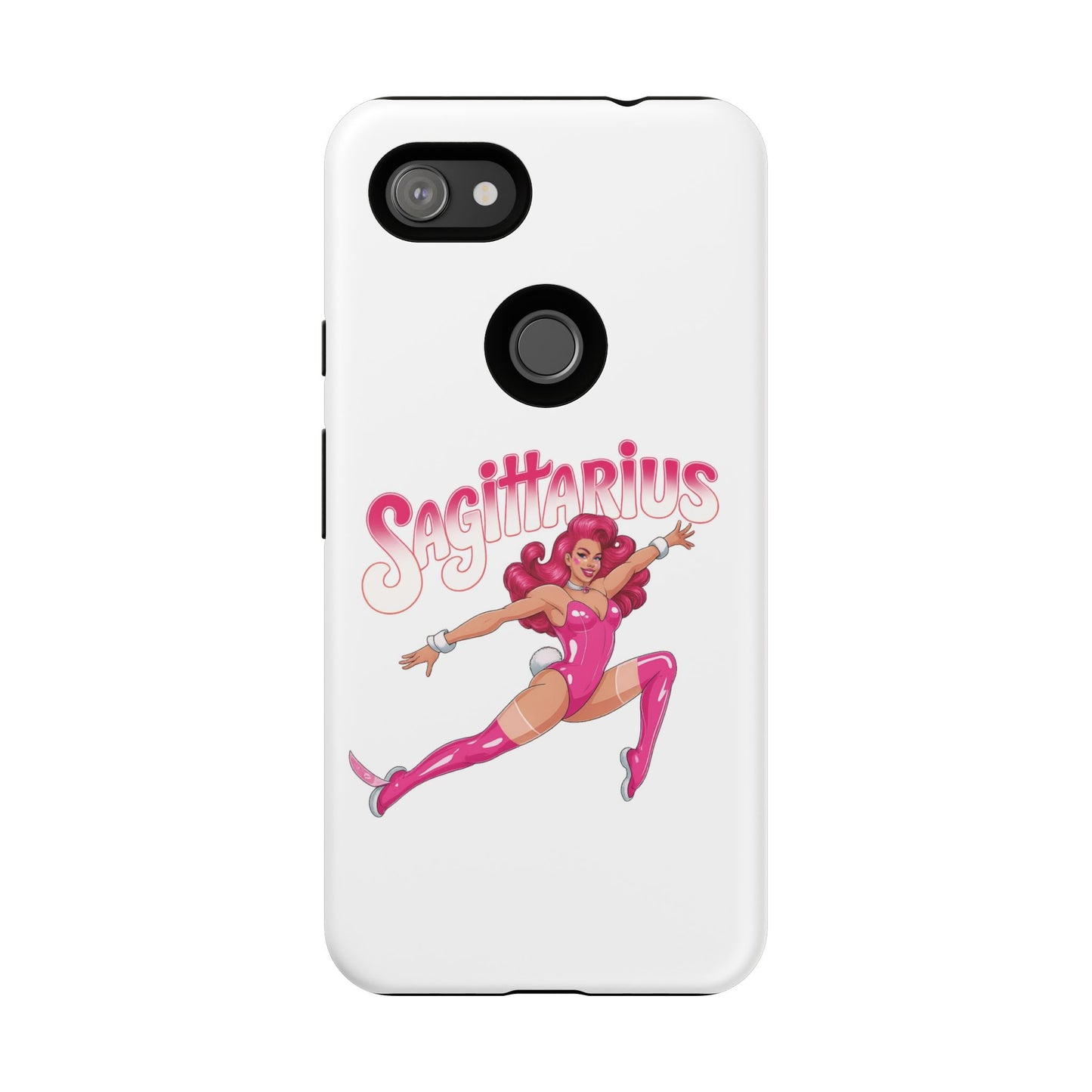 “Sagittarius” phone case Pink Dollar Bill Woman Bunny Costume