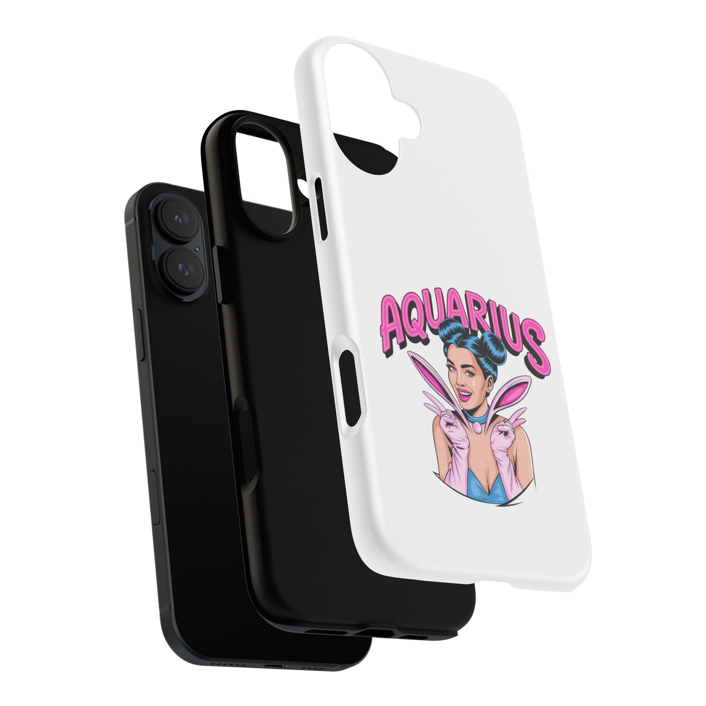 “AQUARIUS” Phone Case with Retro Look