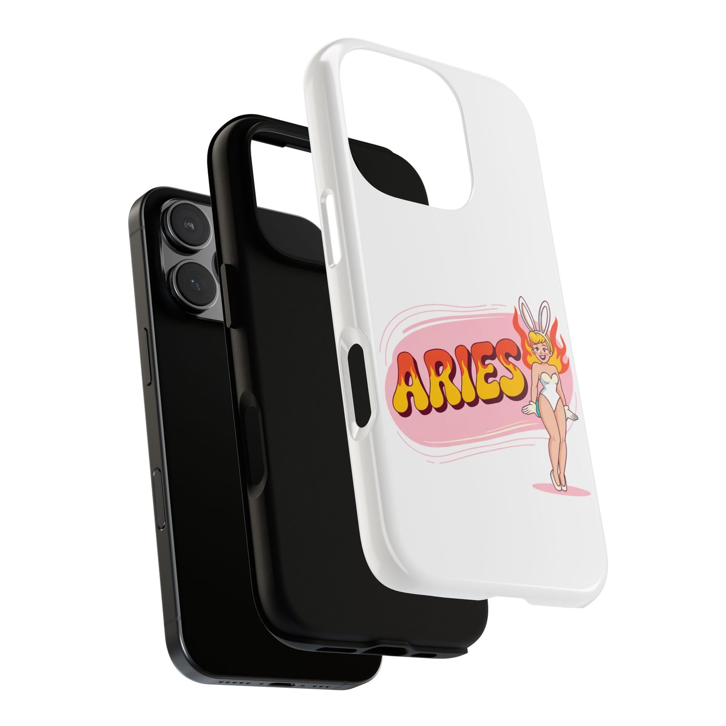 “ARIES” Cute Bunny Phone Case, Tough Phone Cover, Retro Style Case