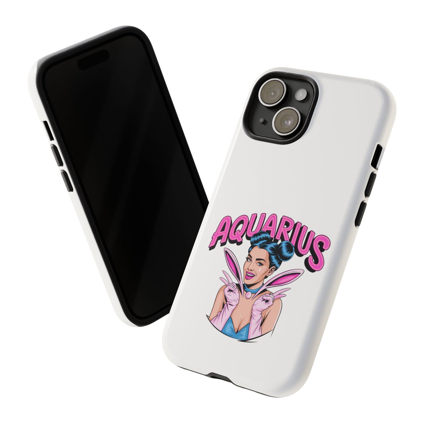 “AQUARIUS” Phone Case with Retro Look