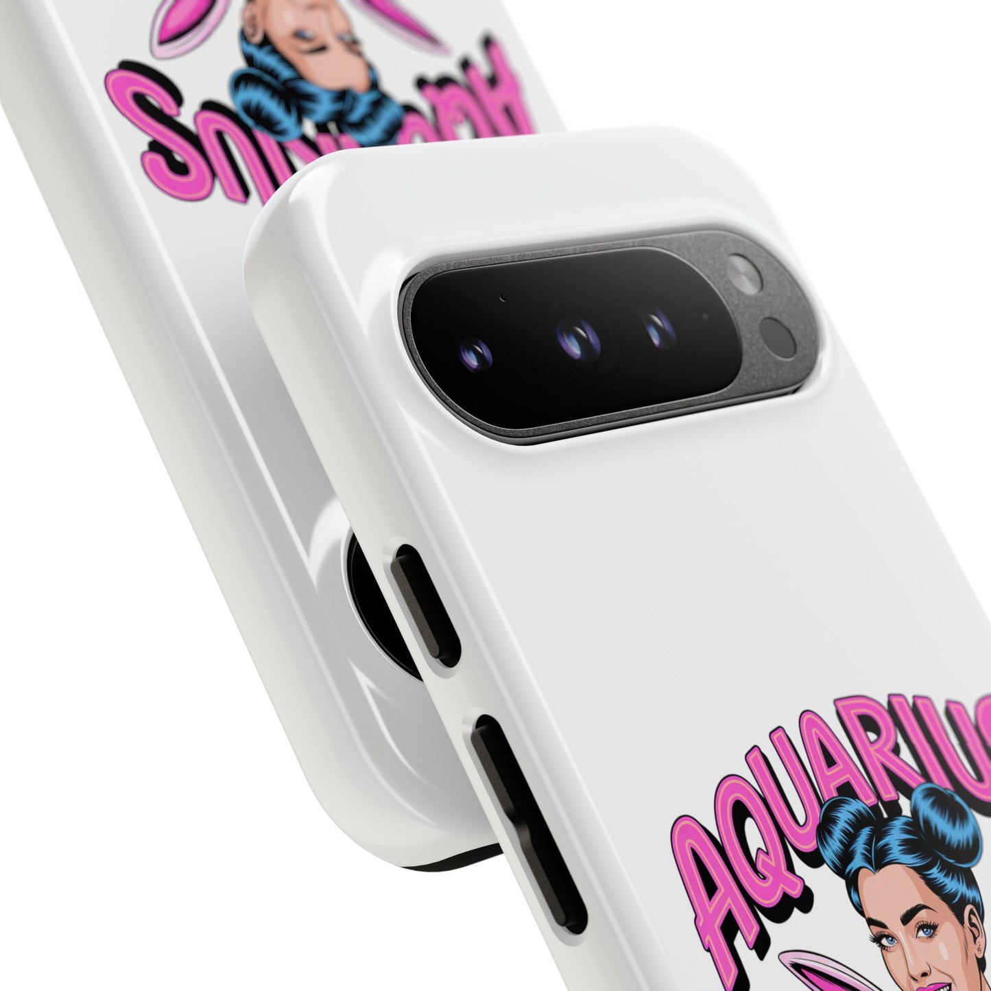 “AQUARIUS” Phone Case with Retro Look
