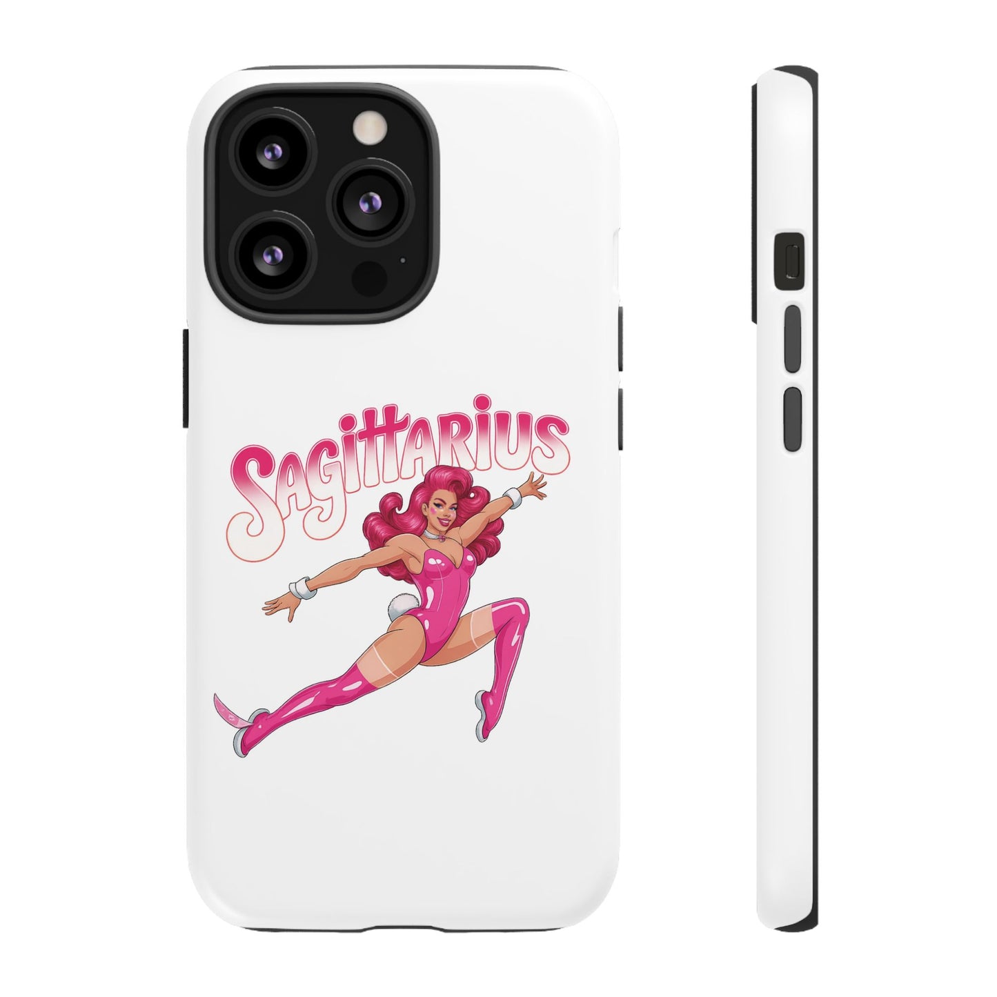 “Sagittarius” phone case Pink Dollar Bill Woman Bunny Costume