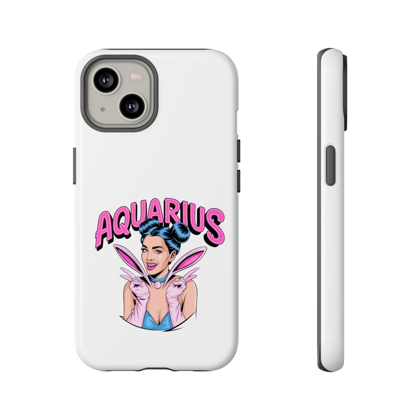 “AQUARIUS” Phone Case with Retro Look