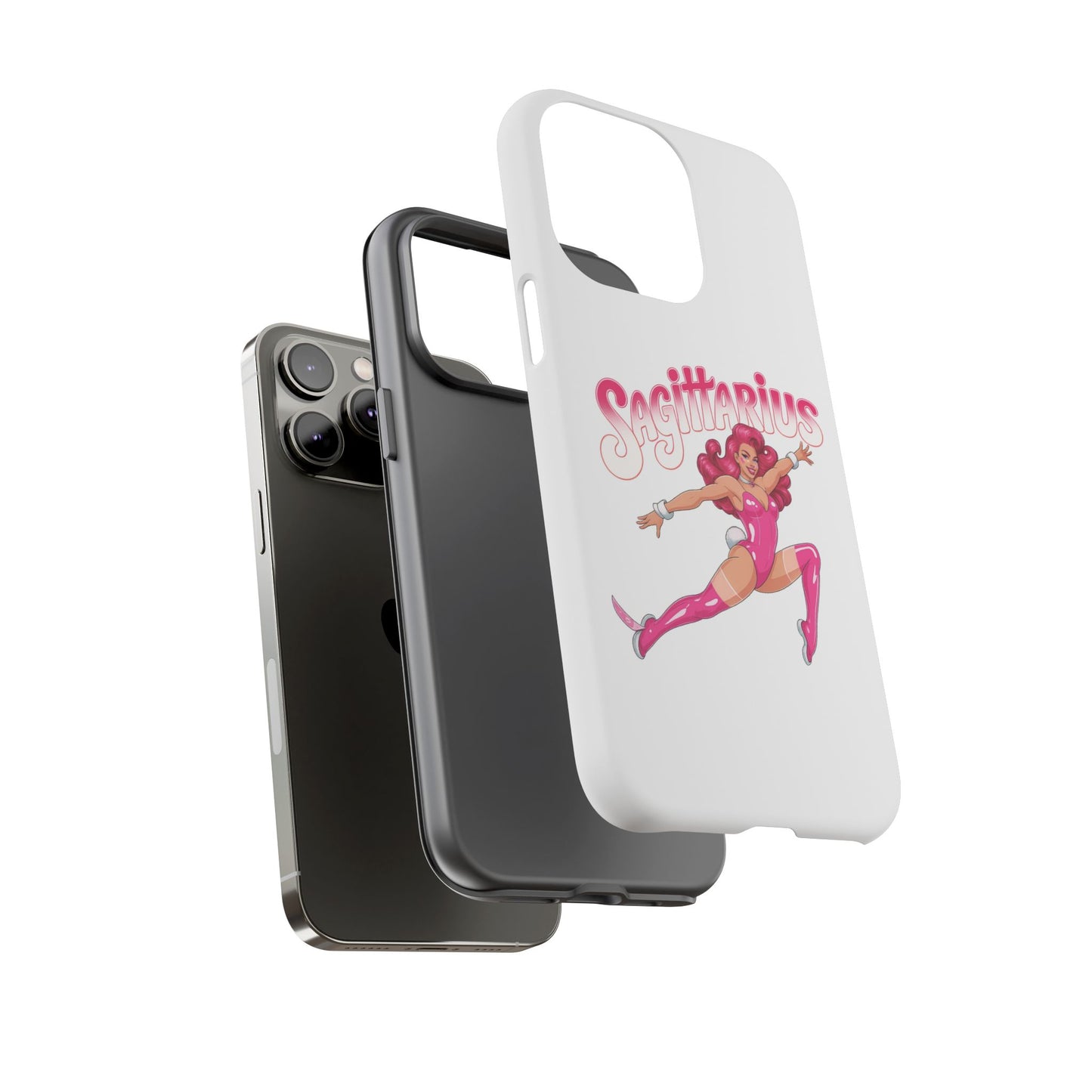“Sagittarius” phone case Pink Dollar Bill Woman Bunny Costume