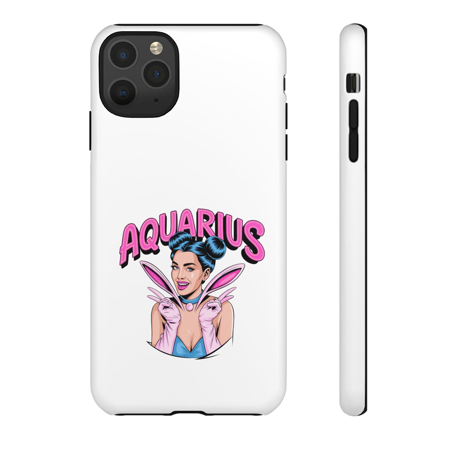 “AQUARIUS” Phone Case with Retro Look
