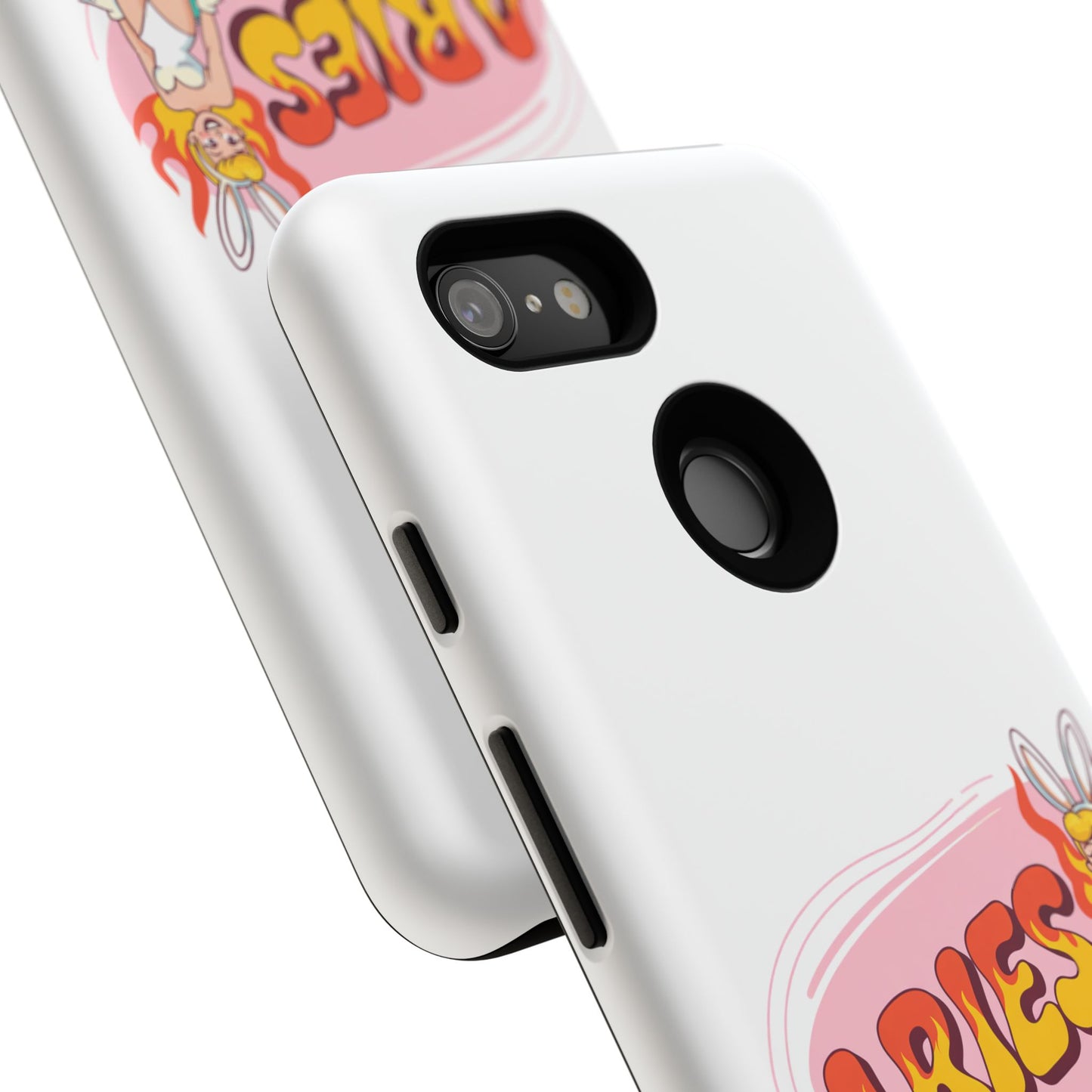“ARIES” Cute Bunny Phone Case, Tough Phone Cover, Retro Style Case