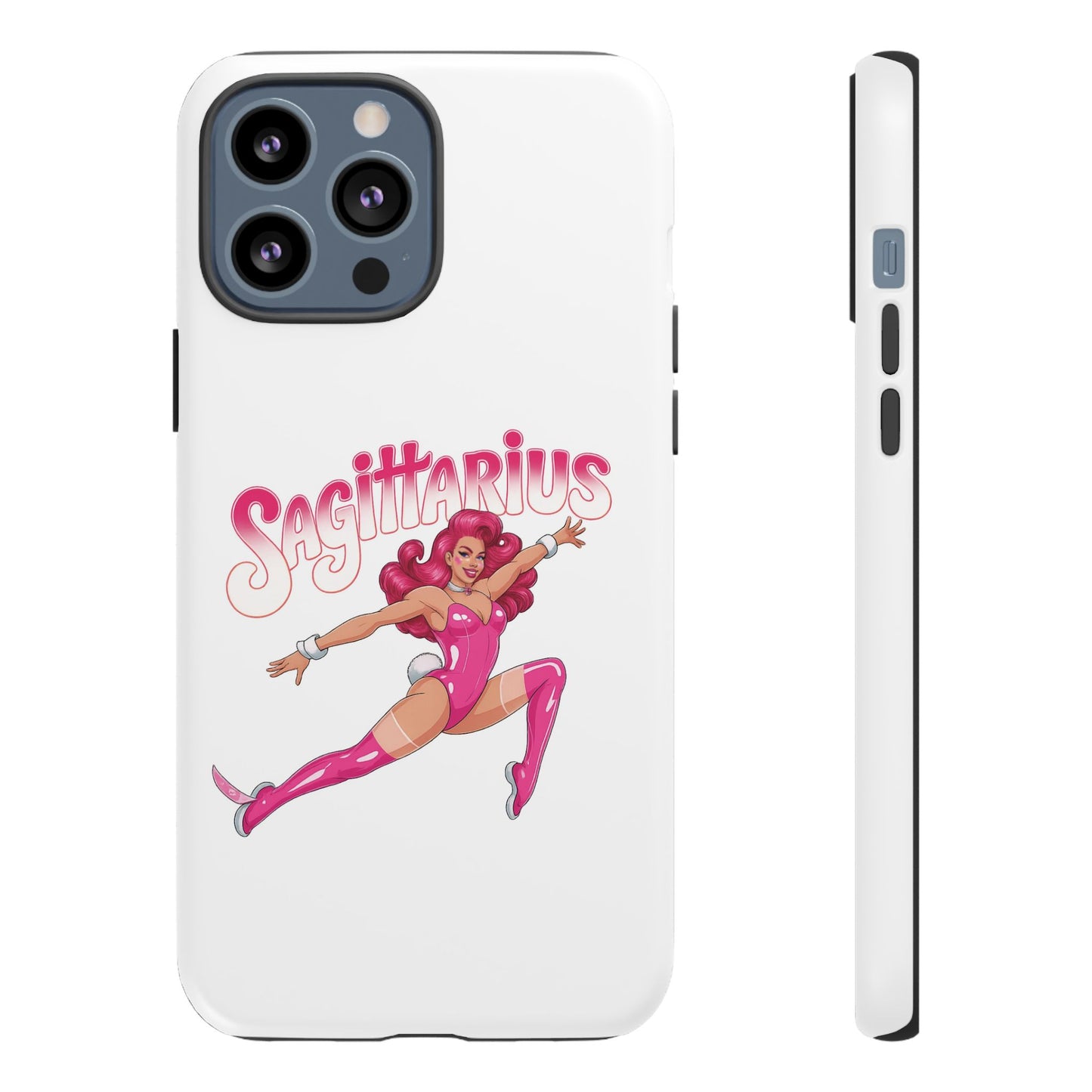 “Sagittarius” phone case Pink Dollar Bill Woman Bunny Costume