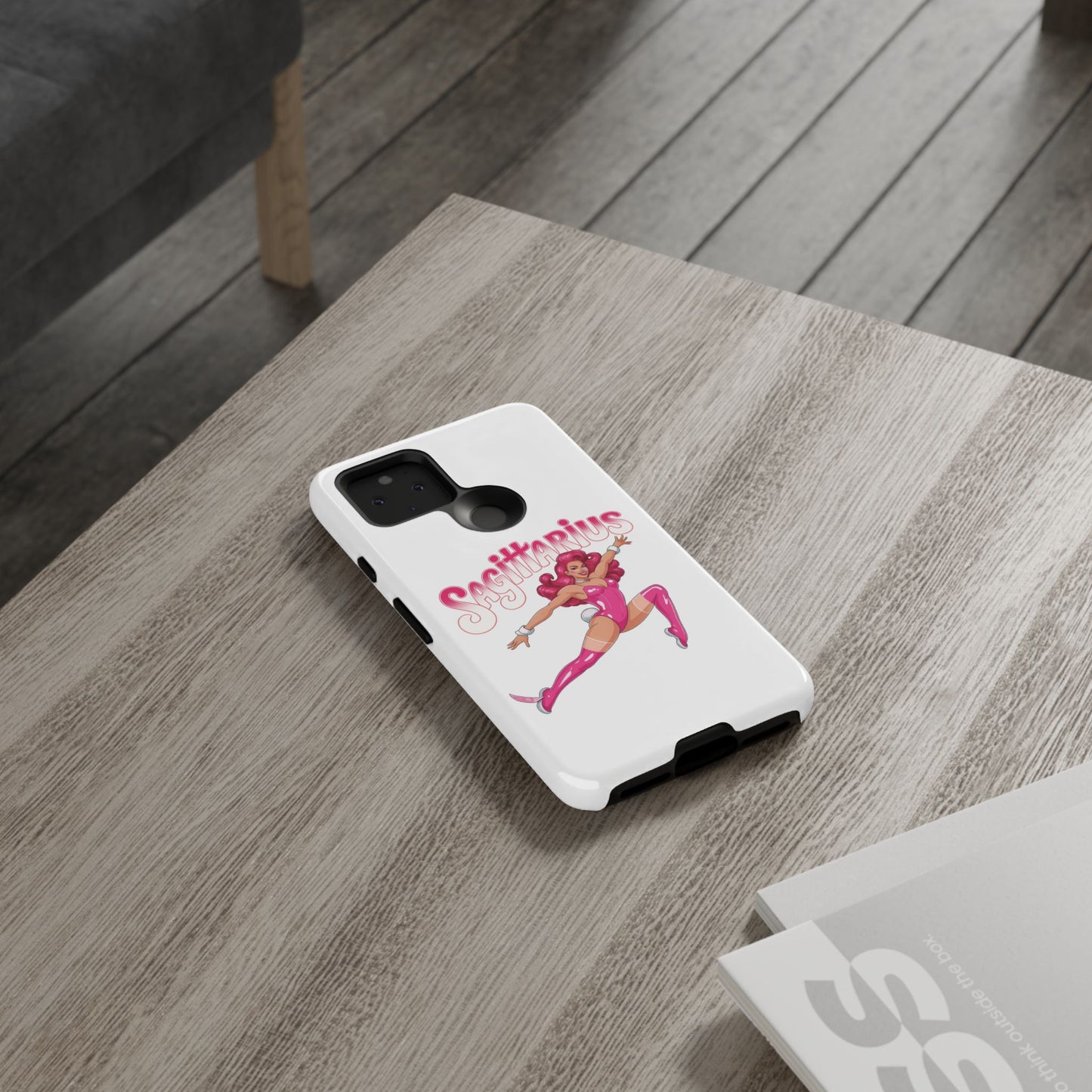 “Sagittarius” phone case Pink Dollar Bill Woman Bunny Costume