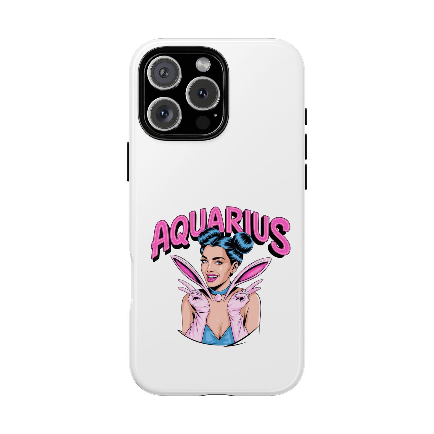 “AQUARIUS” Phone Case with Retro Look
