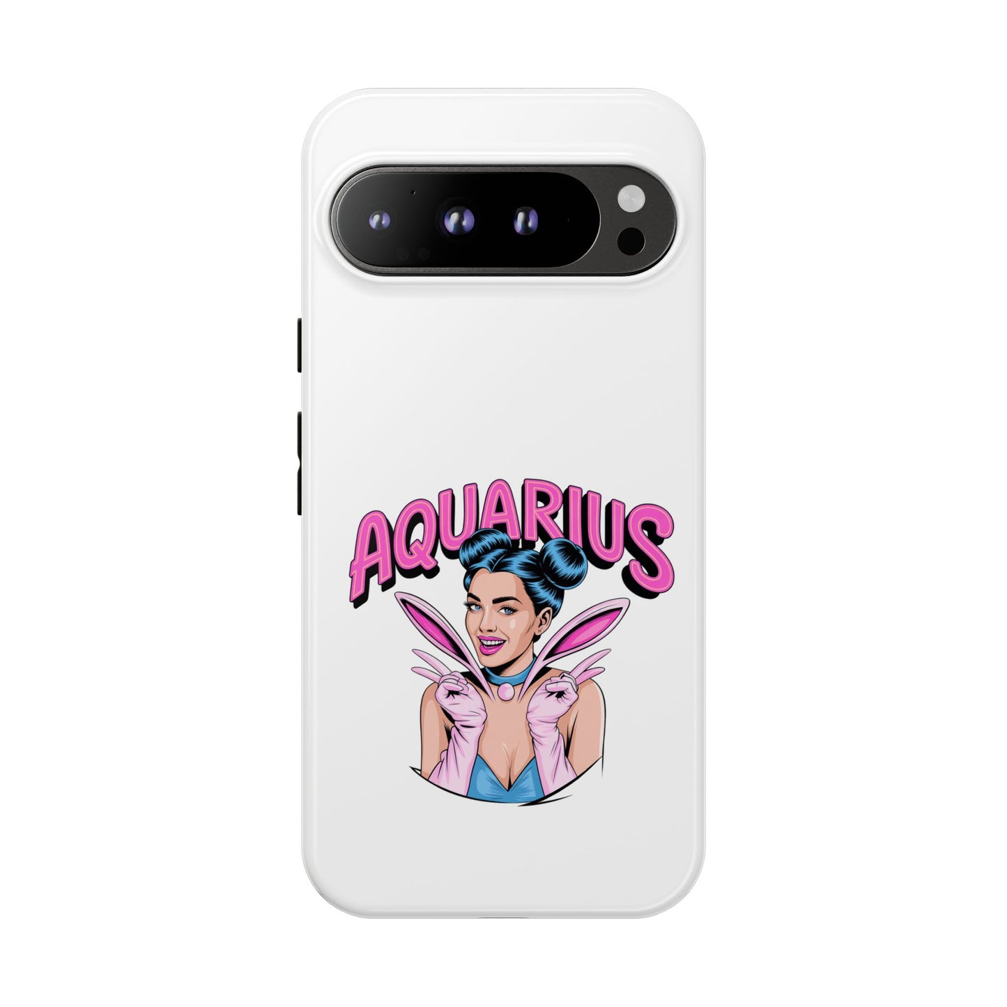 “AQUARIUS” Phone Case with Retro Look