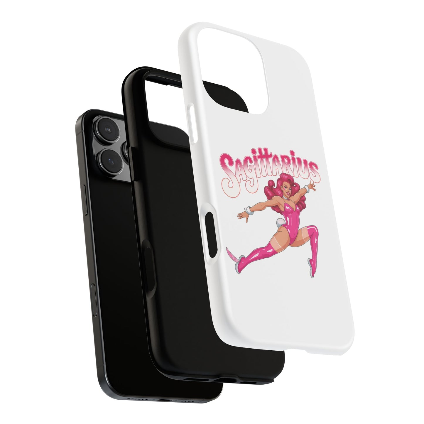 “Sagittarius” phone case Pink Dollar Bill Woman Bunny Costume