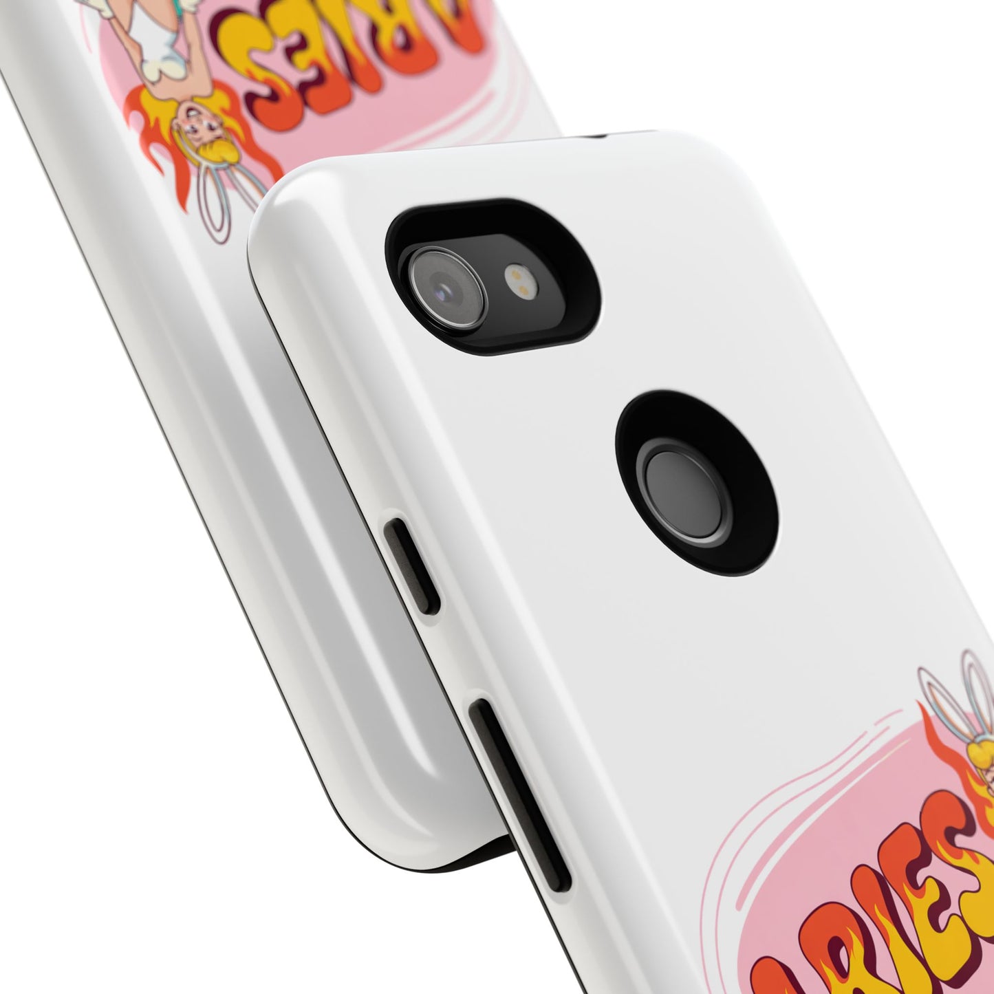 “ARIES” Cute Bunny Phone Case, Tough Phone Cover, Retro Style Case