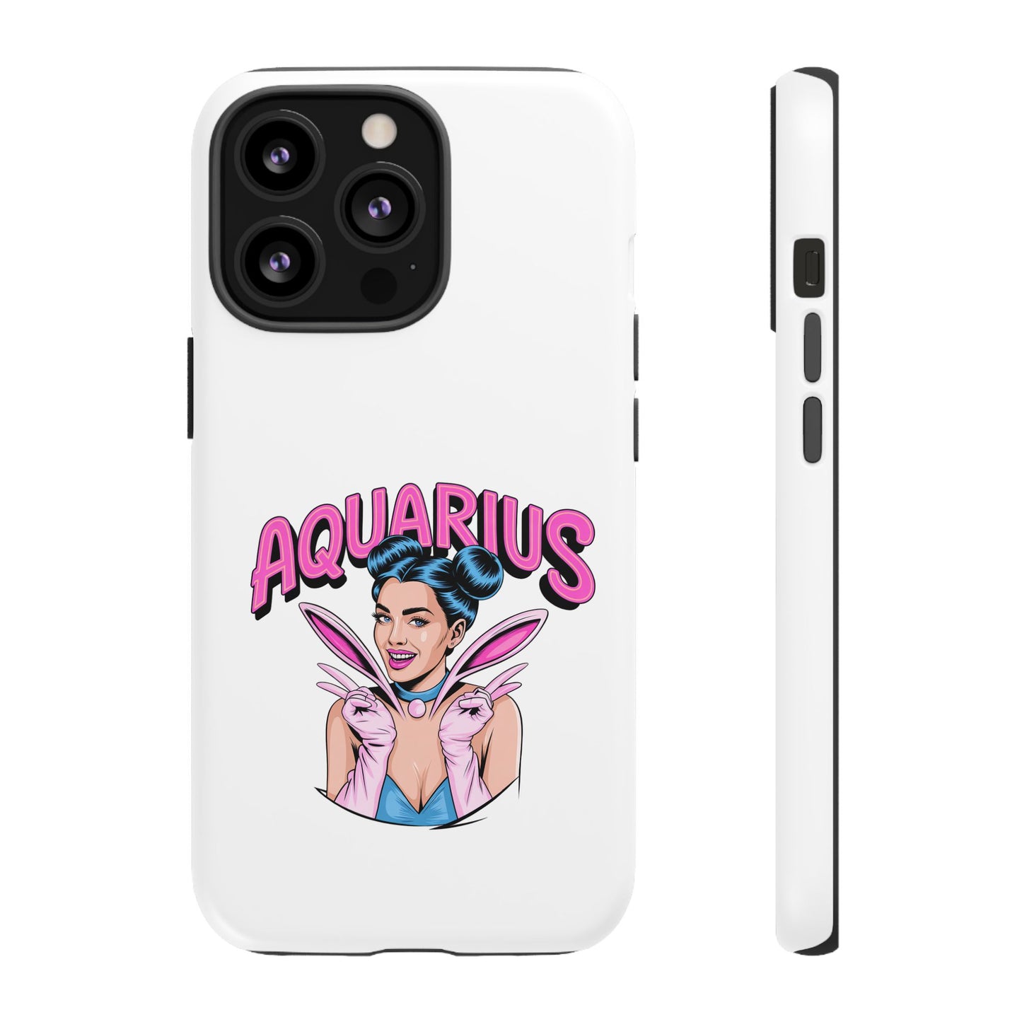 “AQUARIUS” Phone Case with Retro Look