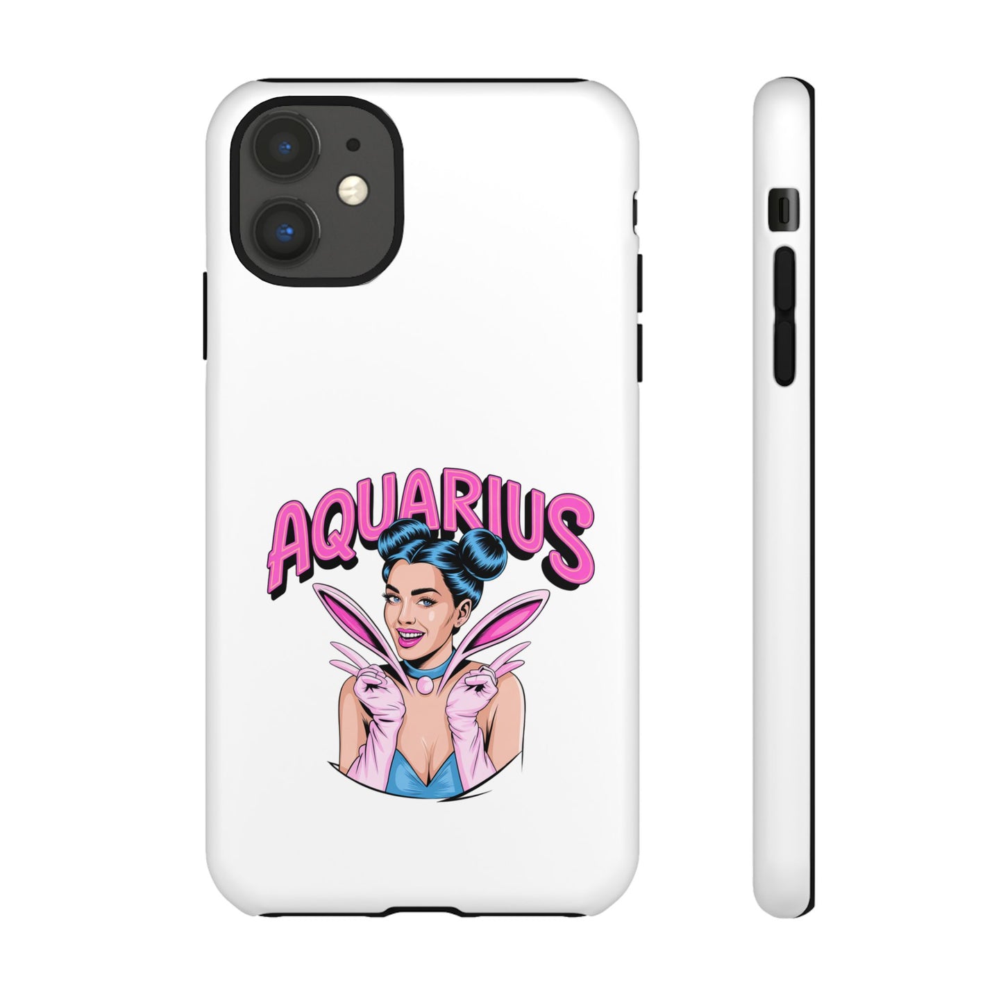 “AQUARIUS” Phone Case with Retro Look
