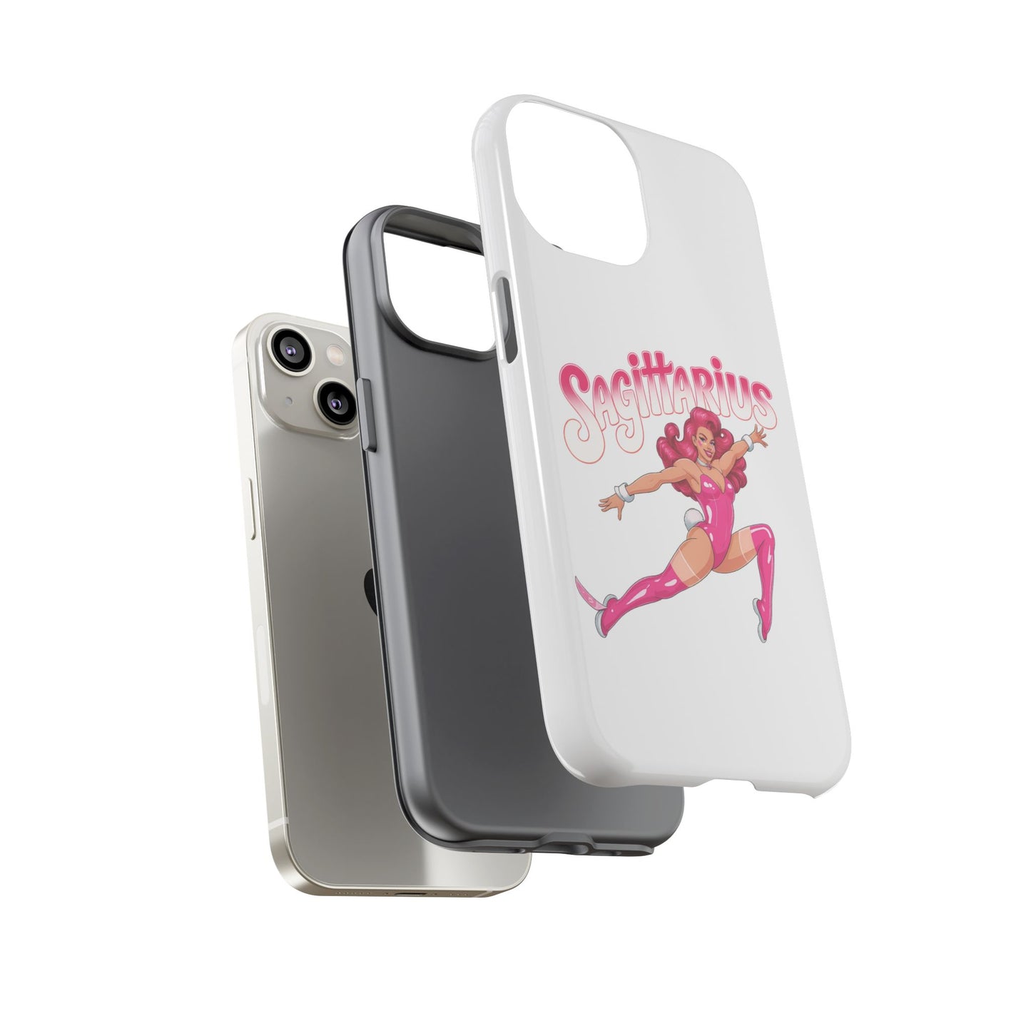 “Sagittarius” phone case Pink Dollar Bill Woman Bunny Costume