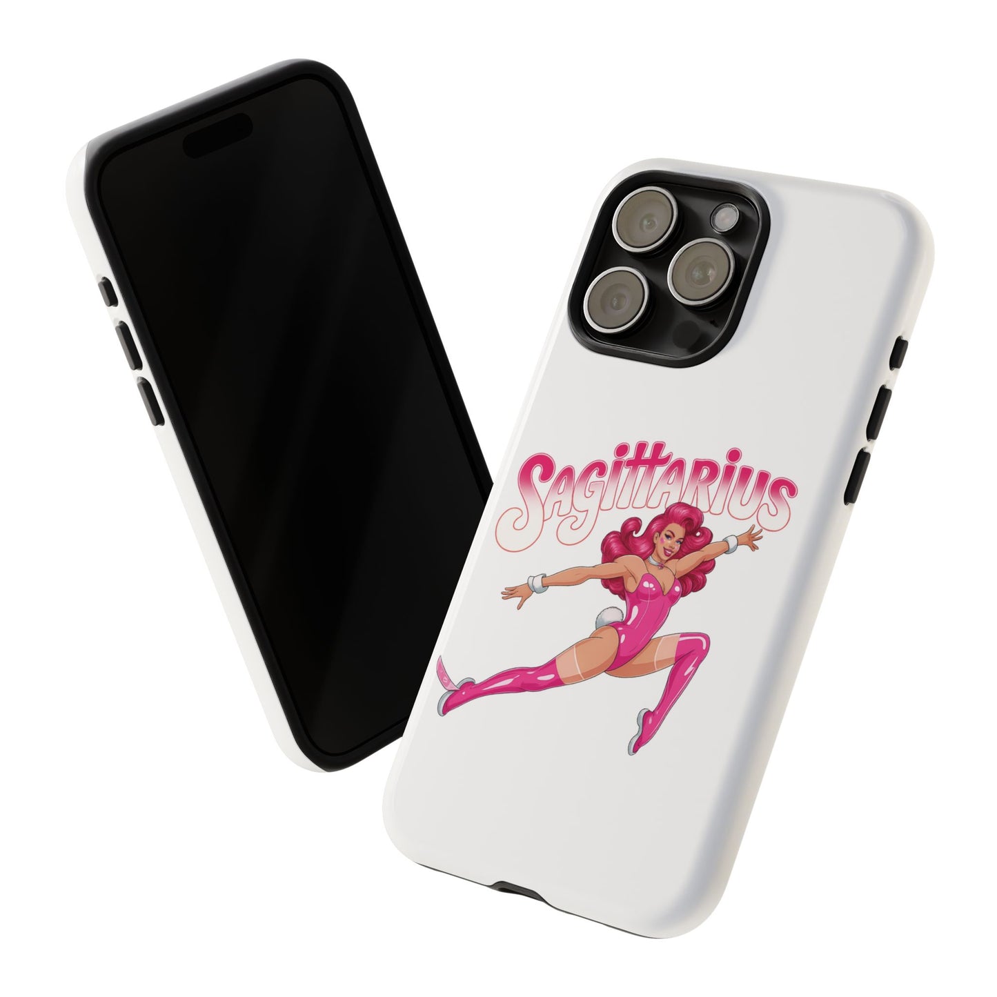 “Sagittarius” phone case Pink Dollar Bill Woman Bunny Costume