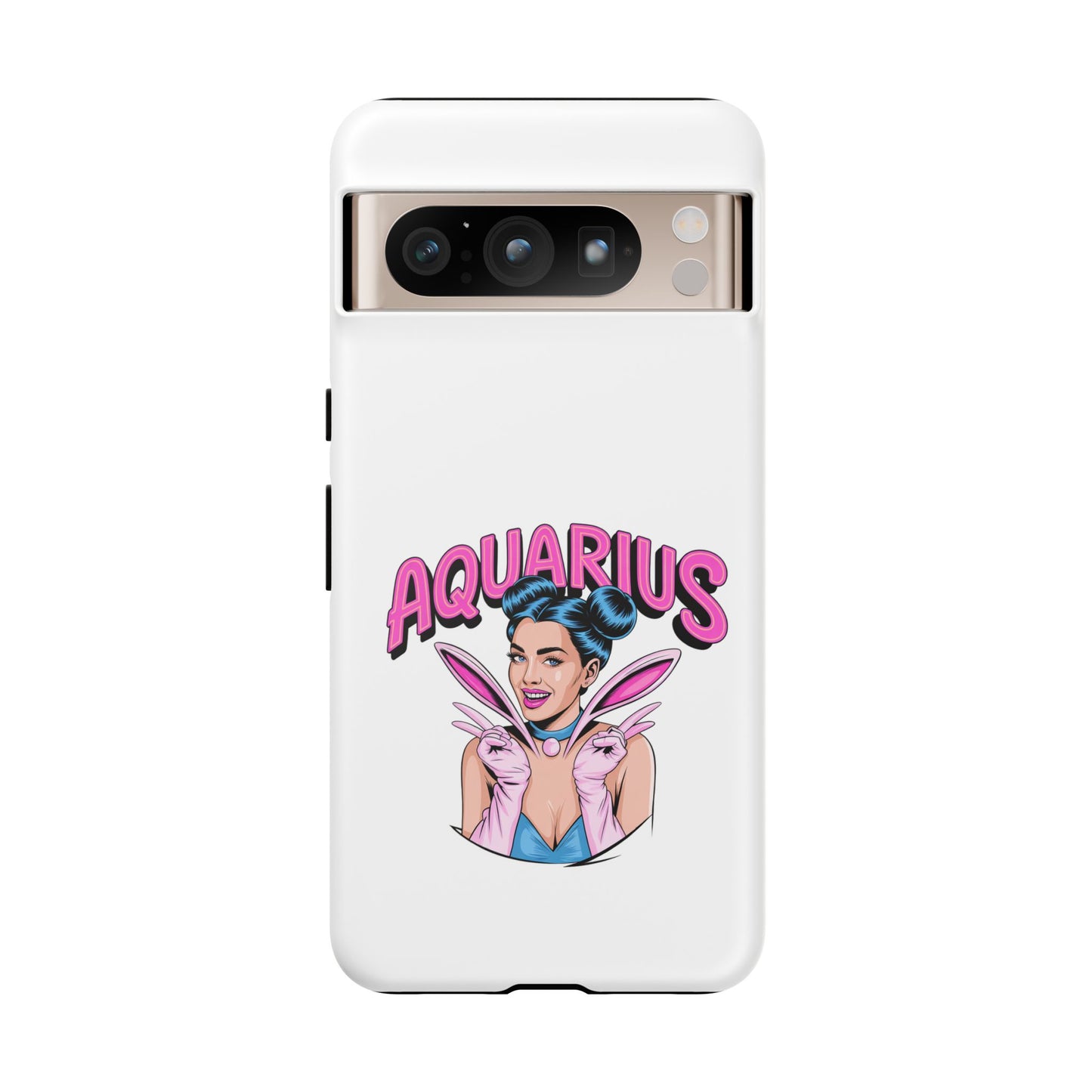 “AQUARIUS” Phone Case with Retro Look