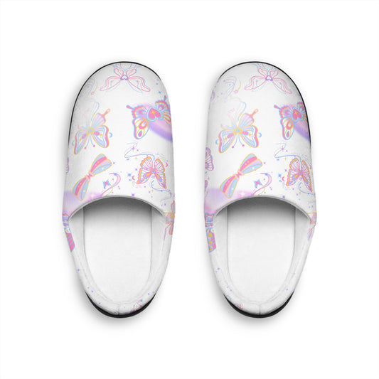 Butterfly Cozy Indoor Slippers, Women's Slippers