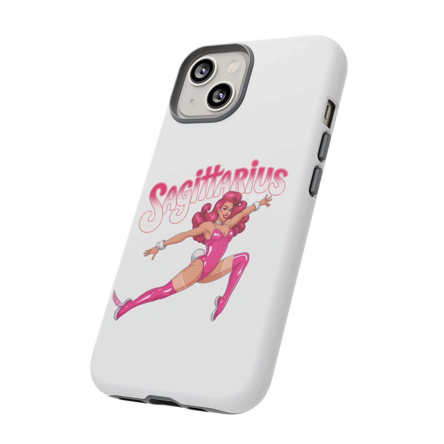 “Sagittarius” phone case Pink Dollar Bill Woman Bunny Costume