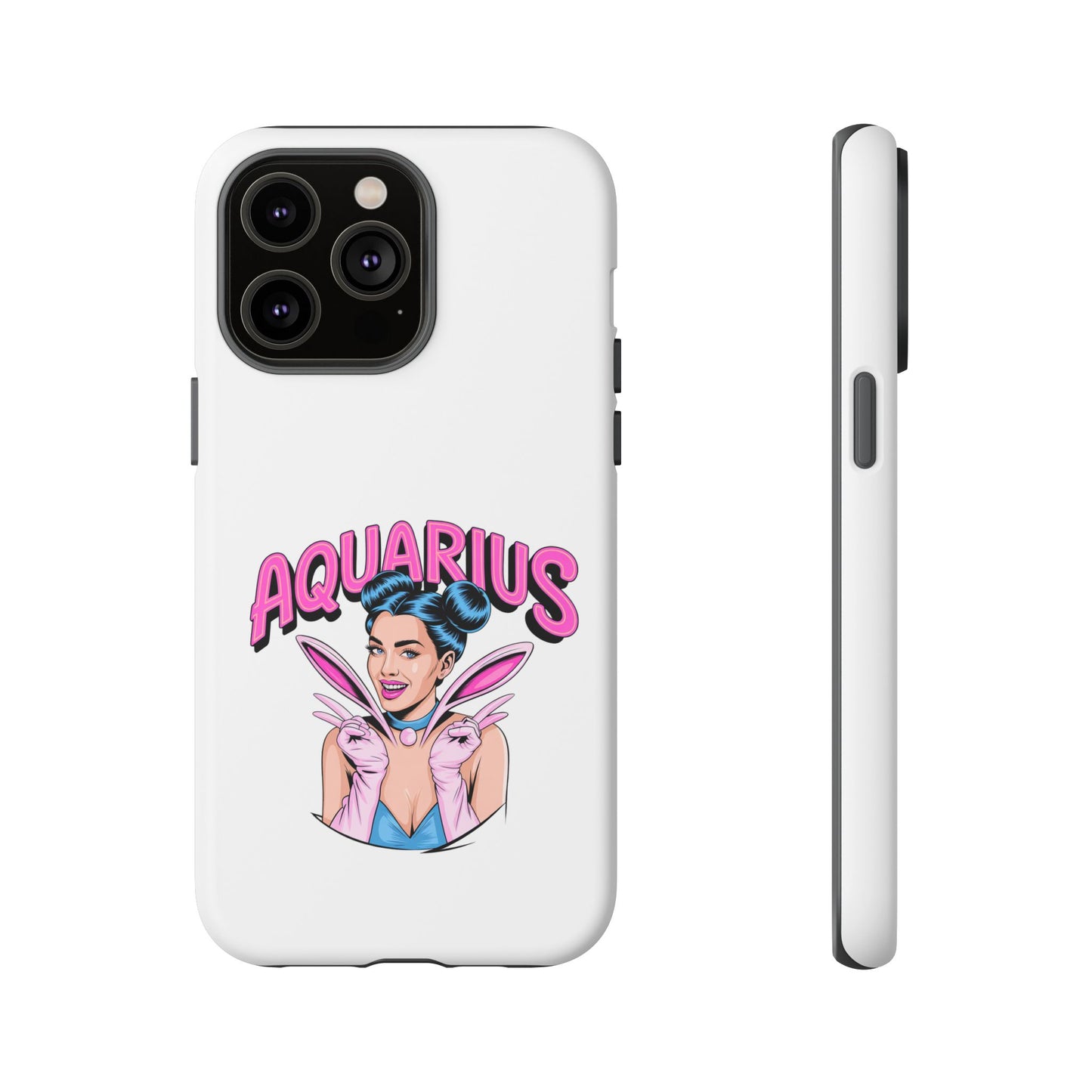 “AQUARIUS” Phone Case with Retro Look