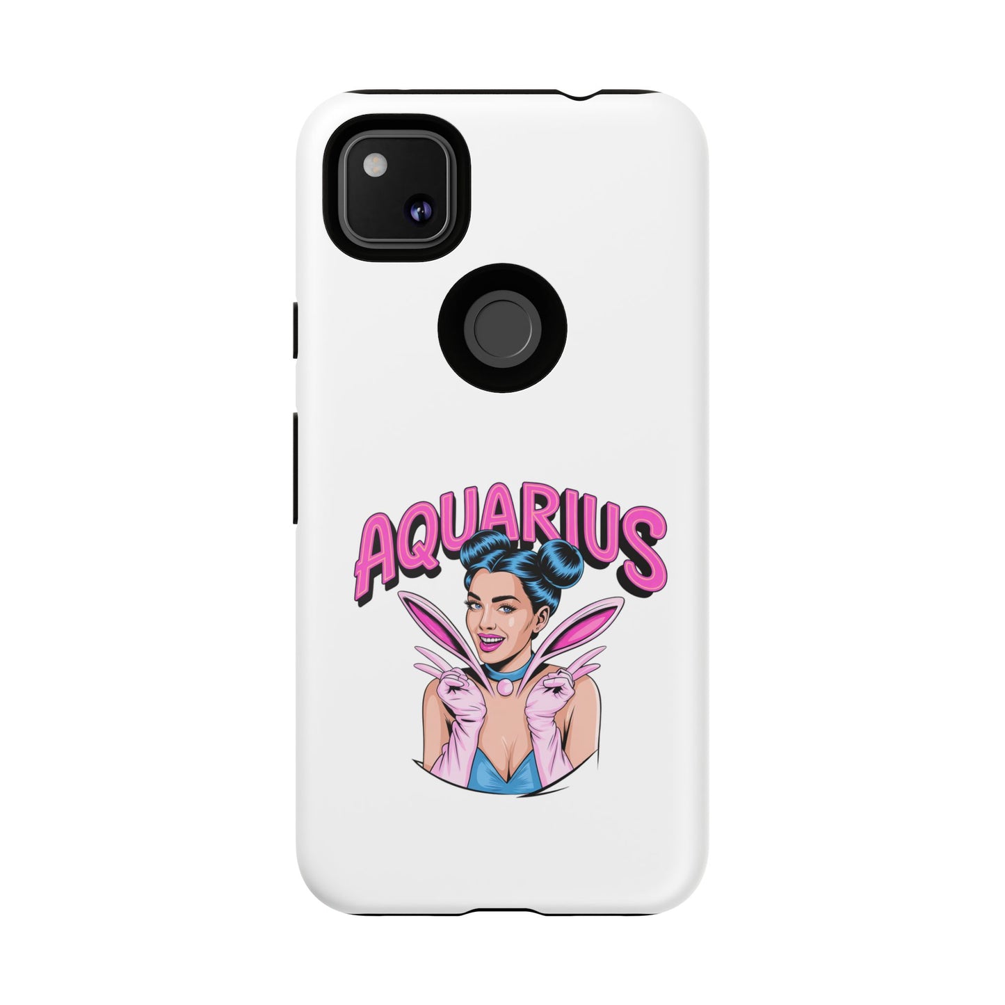 “AQUARIUS” Phone Case with Retro Look